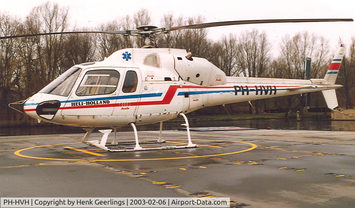 PH-HVH, Aerospatiale AS-355F-1 Ecureuil 2 C/N 5215, Amsterdam - RAI Heliport. (Temporary )