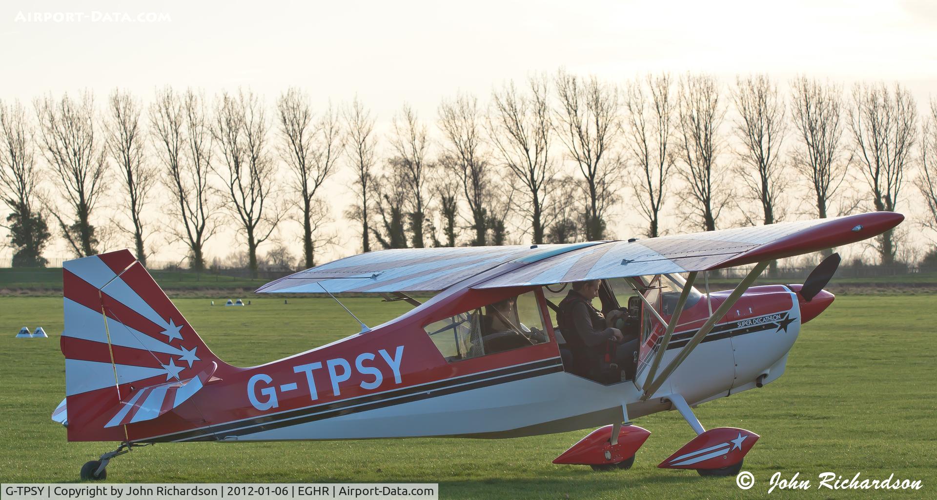 G-TPSY, 1997 American Champion 8KCAB Super Decathlon C/N 803-97, Pre flight At Goodwood
