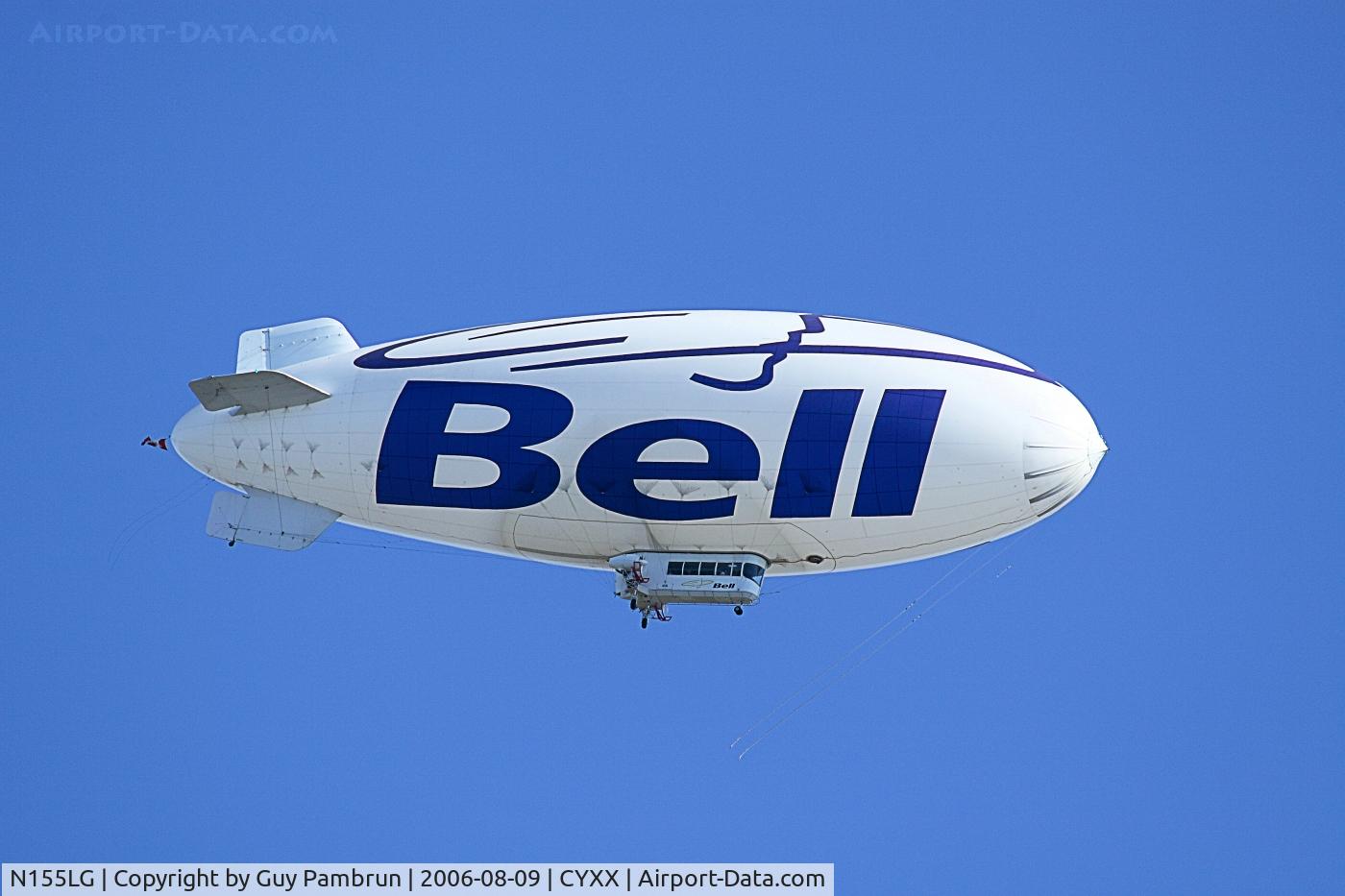 N155LG, 1999 American Blimp Corp A-1-50 C/N 105, Demo flights in Abbotsford in August 2006