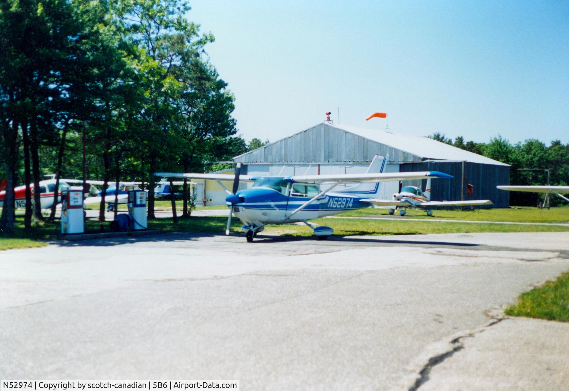 N52974, 1974 Cessna 182P Skylane C/N 18262981, 1974 Cessna 182P N52974 at Falmouth Airport, Falmouth, MA - July 1986