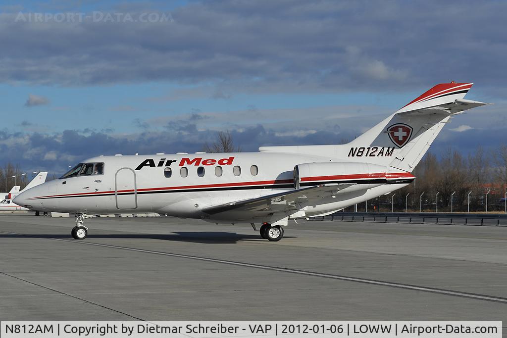 N812AM, 1988 British Aerospace BAe.125 Series 800A C/N 258147, Air Med HS125