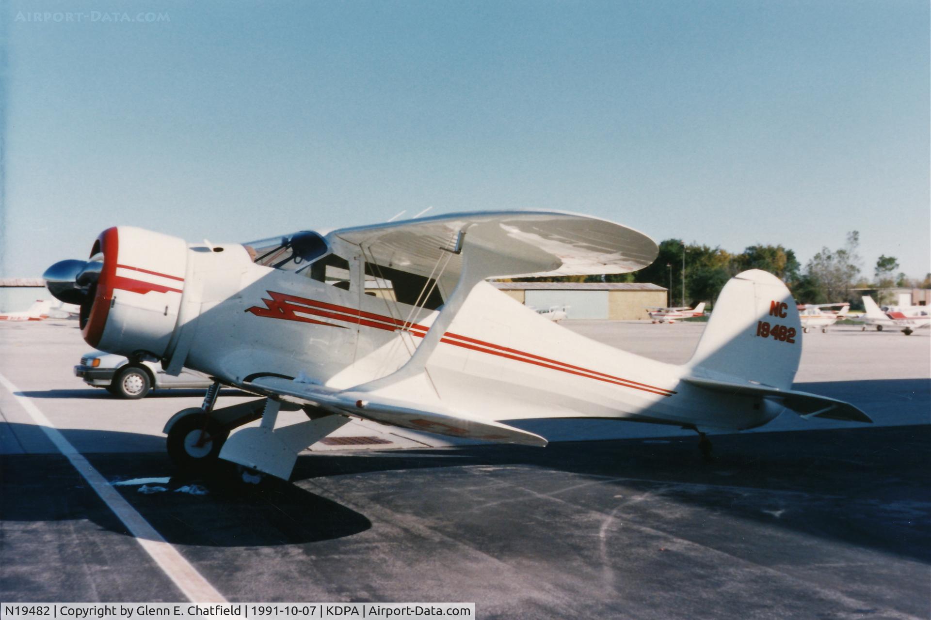 N19482, 1938 Beech D17S Staggerwing C/N 254, Stop-over at J.A. Air Center
