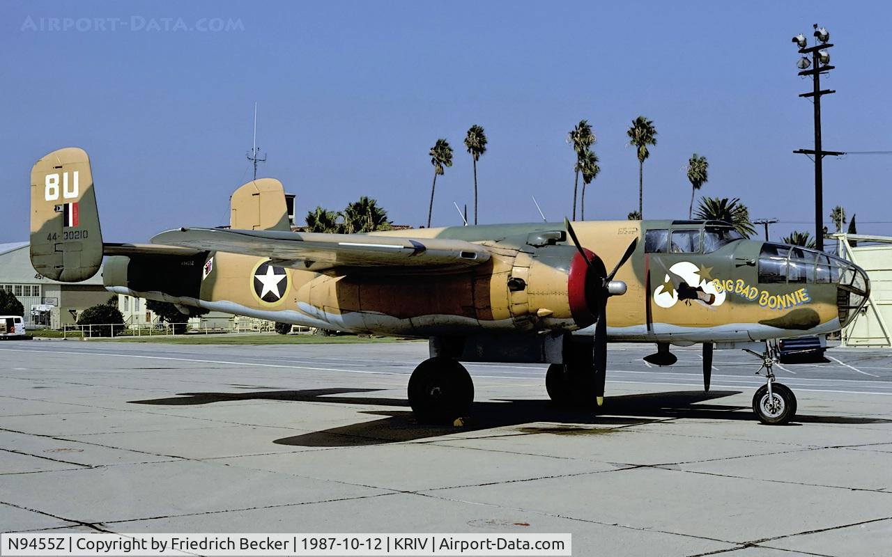 N9455Z, 1944 North American TB-25N Mitchell C/N 108-34535 (44-30210), March AFB aviation museum