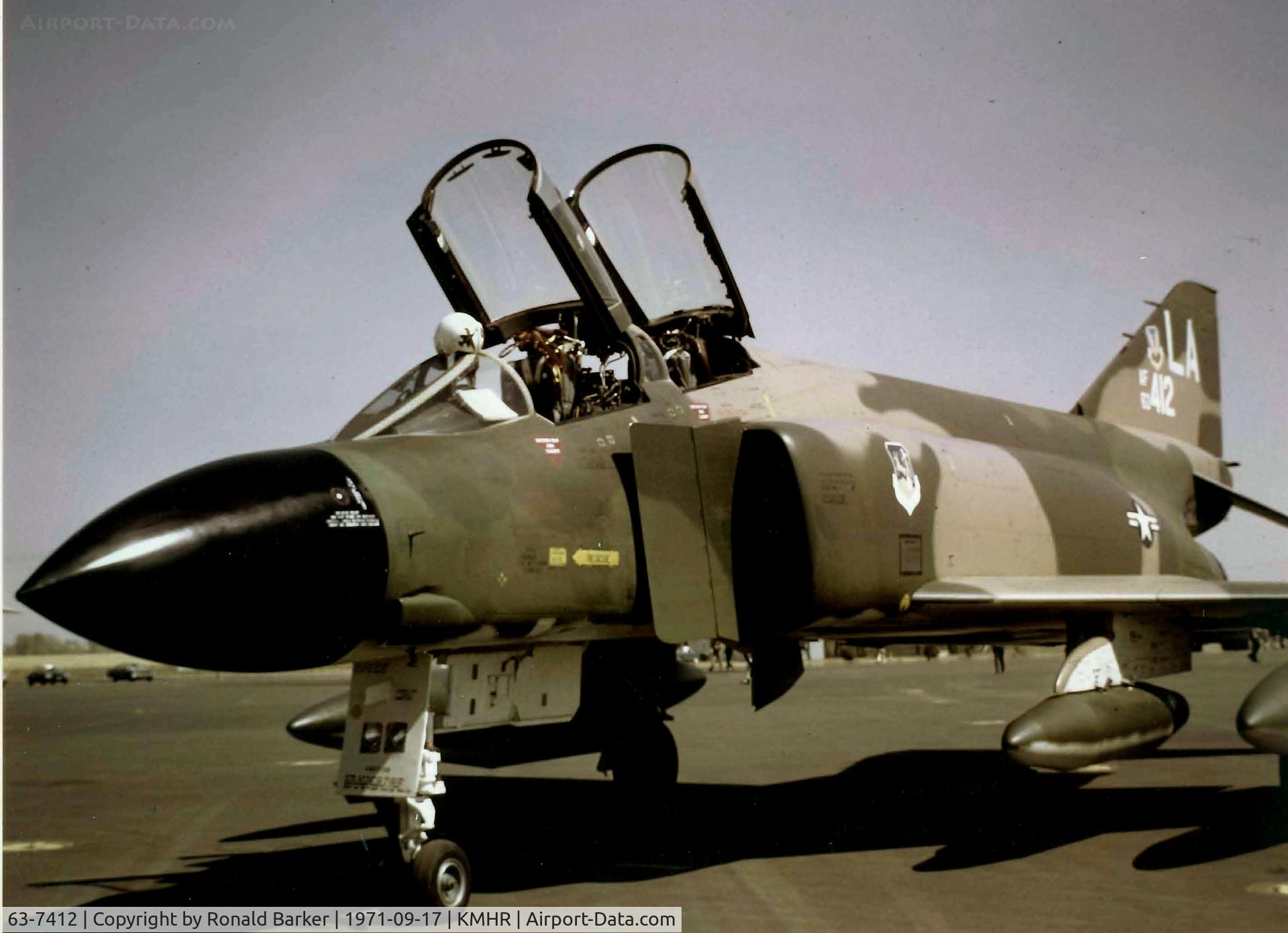 63-7412, 1963 McDonnell F-4C Phantom II C/N 332, F-4C at Mather AFB, CA