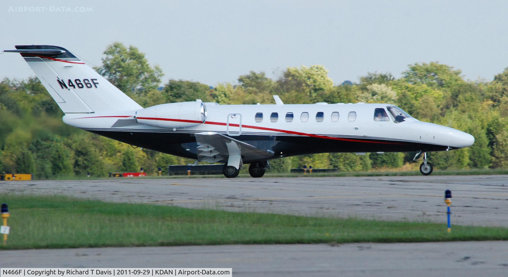 N466F, Cessna 525B C/N 525B0336, Cessna 525B in Danville Va.