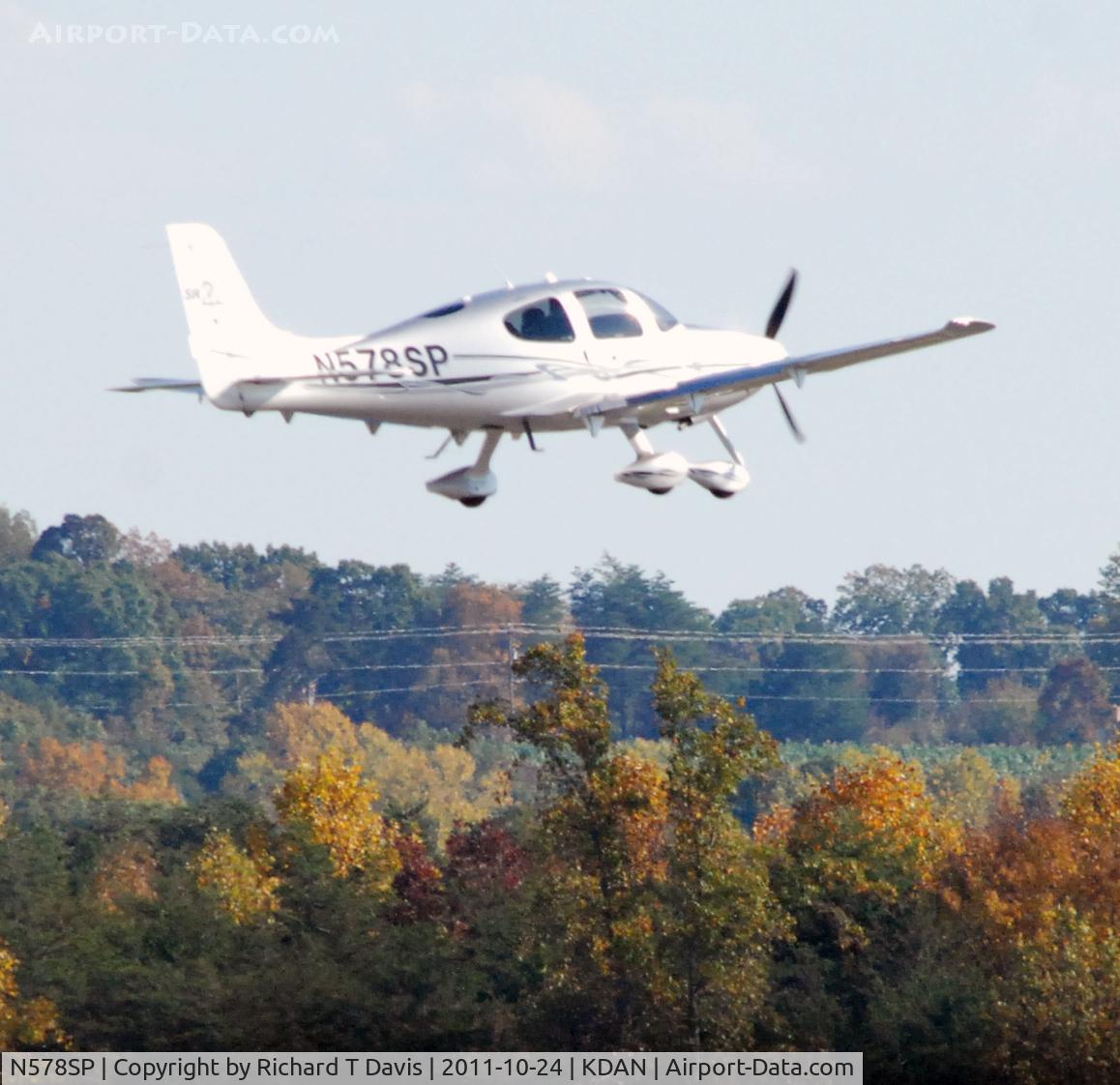 N578SP, Cirrus SR22 C/N 3578, Cirrus SR 22 departing Danville Regional..