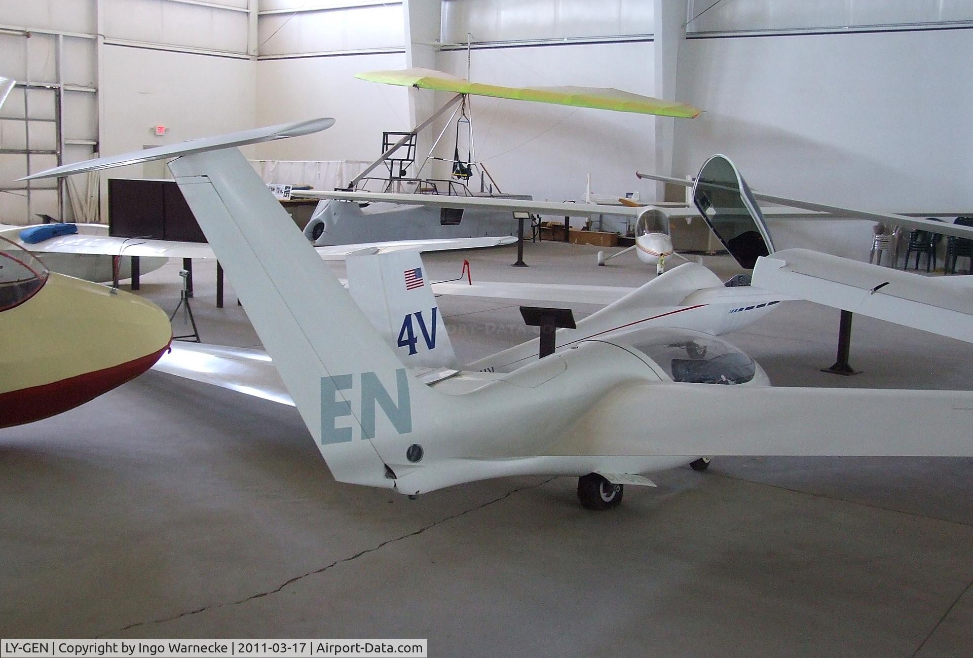 LY-GEN, Sportine Aviacija Genesis 2 C/N 001, Sportine Aviacija Genesis 2 at the Southwest Soaring Museum, Moriarty, NM