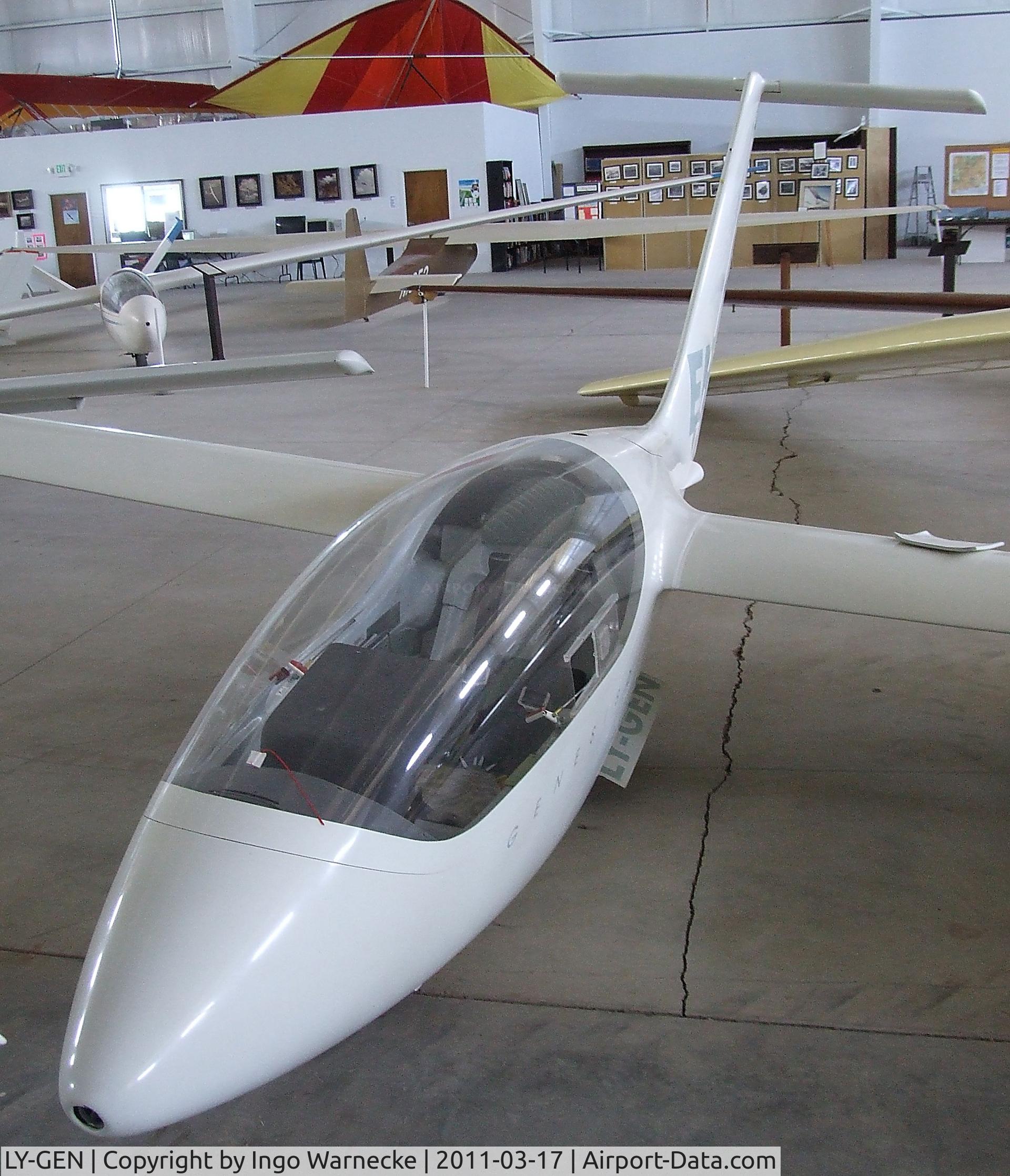 LY-GEN, Sportine Aviacija Genesis 2 C/N 001, Sportine Aviacija Genesis 2 at the Southwest Soaring Museum, Moriarty, NM