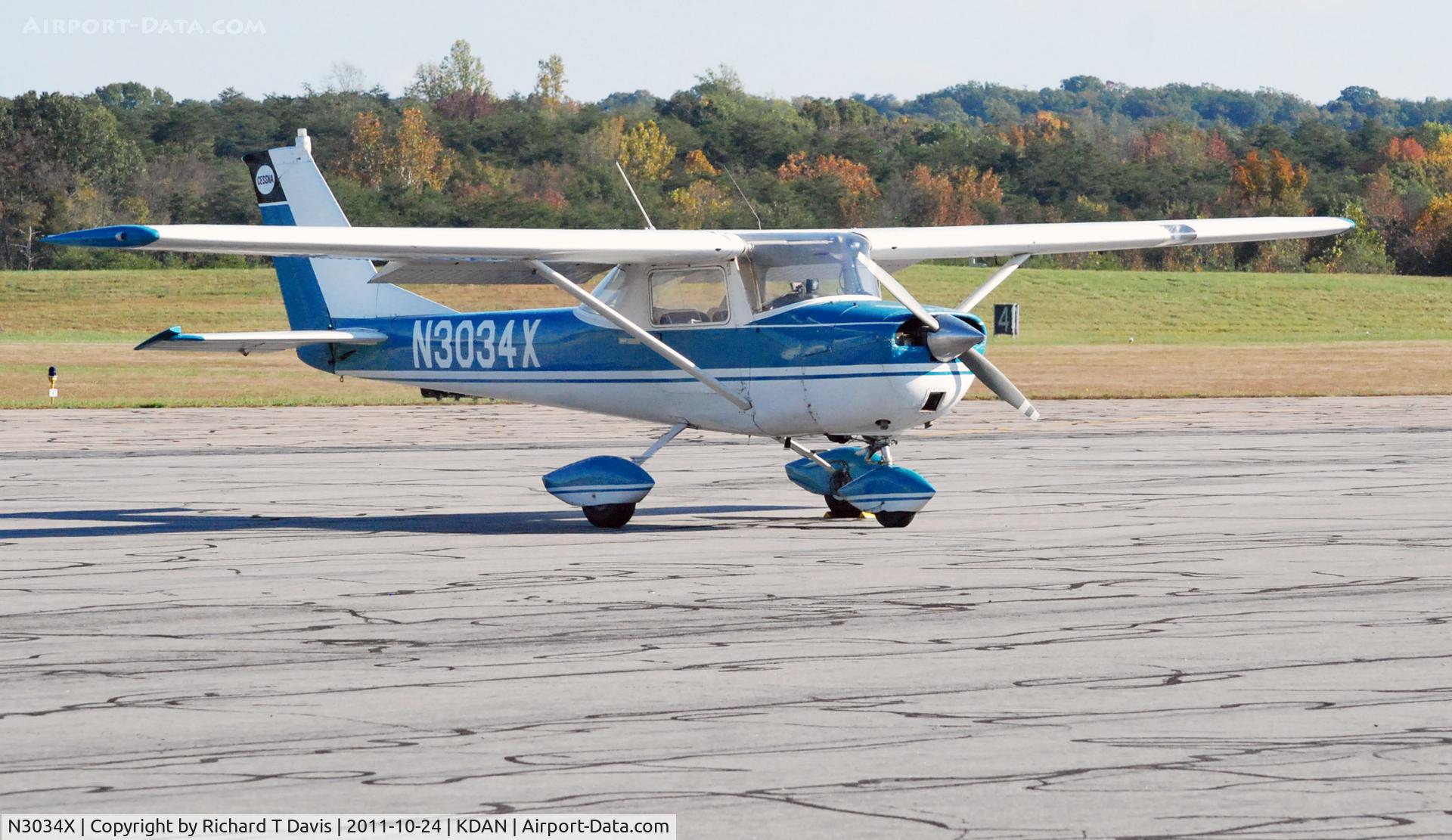 N3034X, 1966 Cessna 150F C/N 15064434, 1966 Cessna 150F in Danville Va.