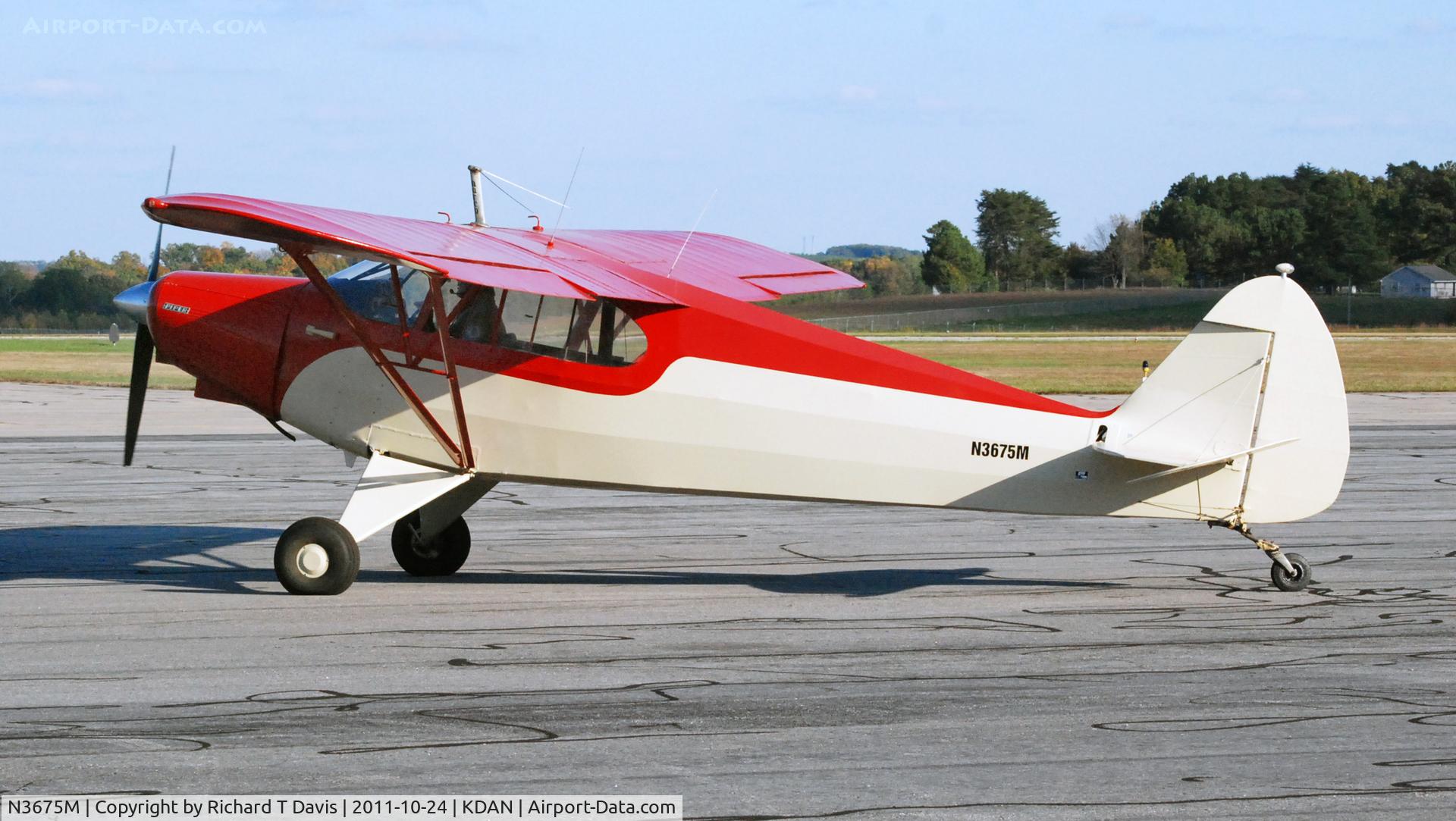 N3675M, 1947 Piper PA-12 Super Cruiser C/N 12-2625, 1947 Piper PA12 Super Cruiser in Danville Va.