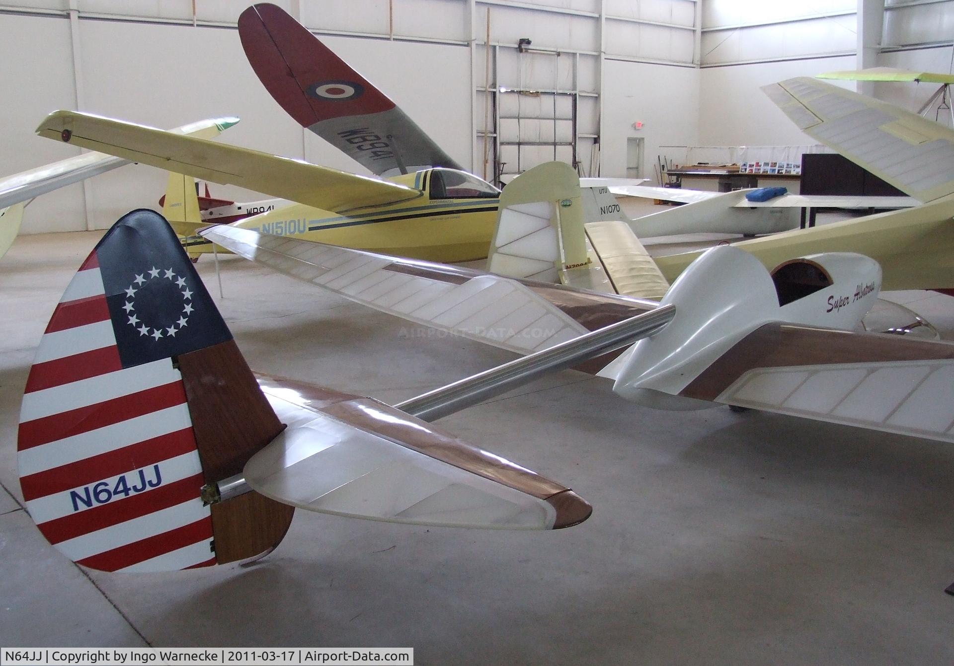 N64JJ, 2000 Bowlus BS-100 Super Albatross C/N 003, Bowlus (J.S. Sinclair) Super Albatross at the Southwest Soaring Museum, Moriarty, NM