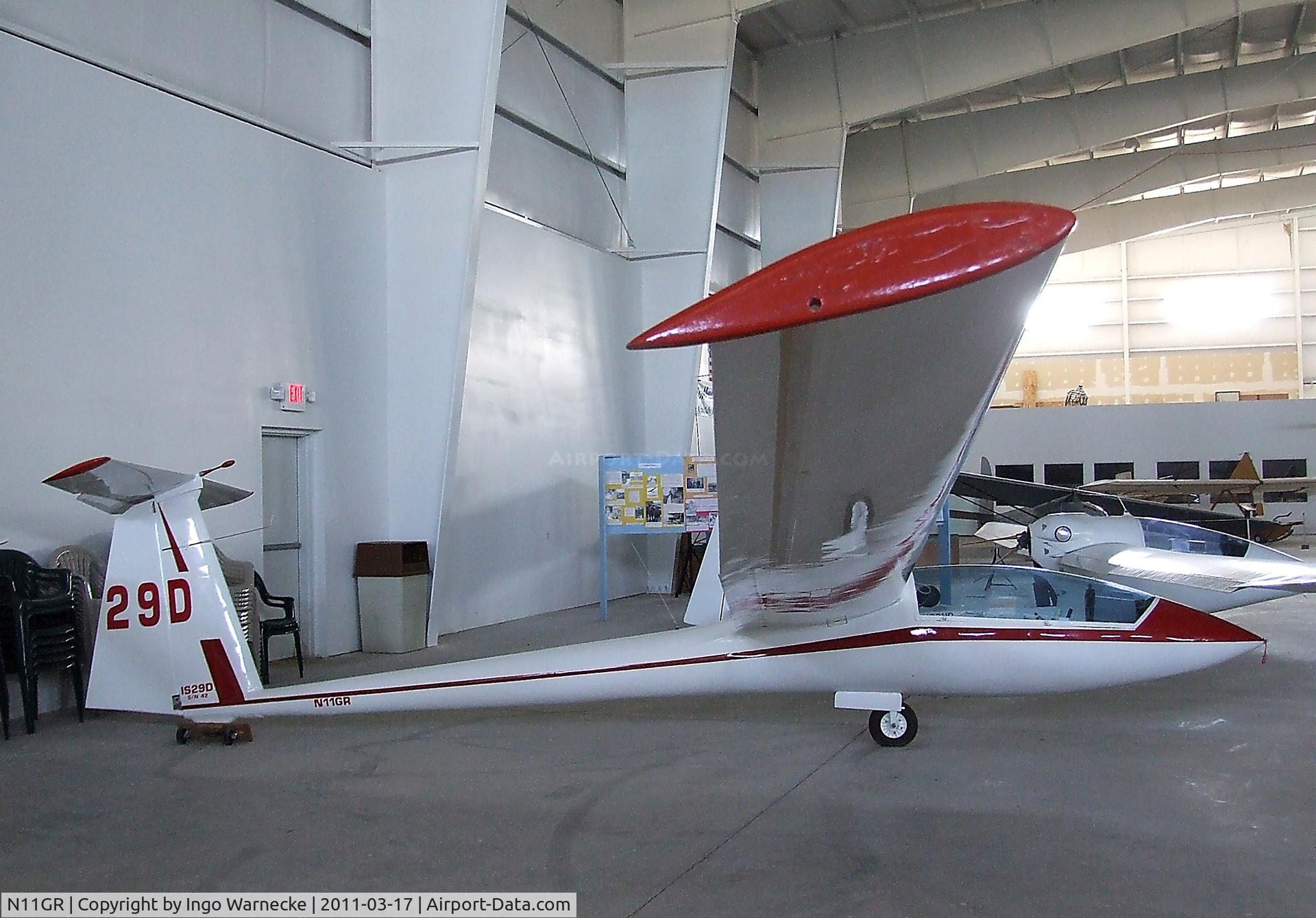 N11GR, IAR IS-29D C/N 42, I.C.A. Brasov IS-29D at the Southwest Soaring Museum, Moriarty, NM