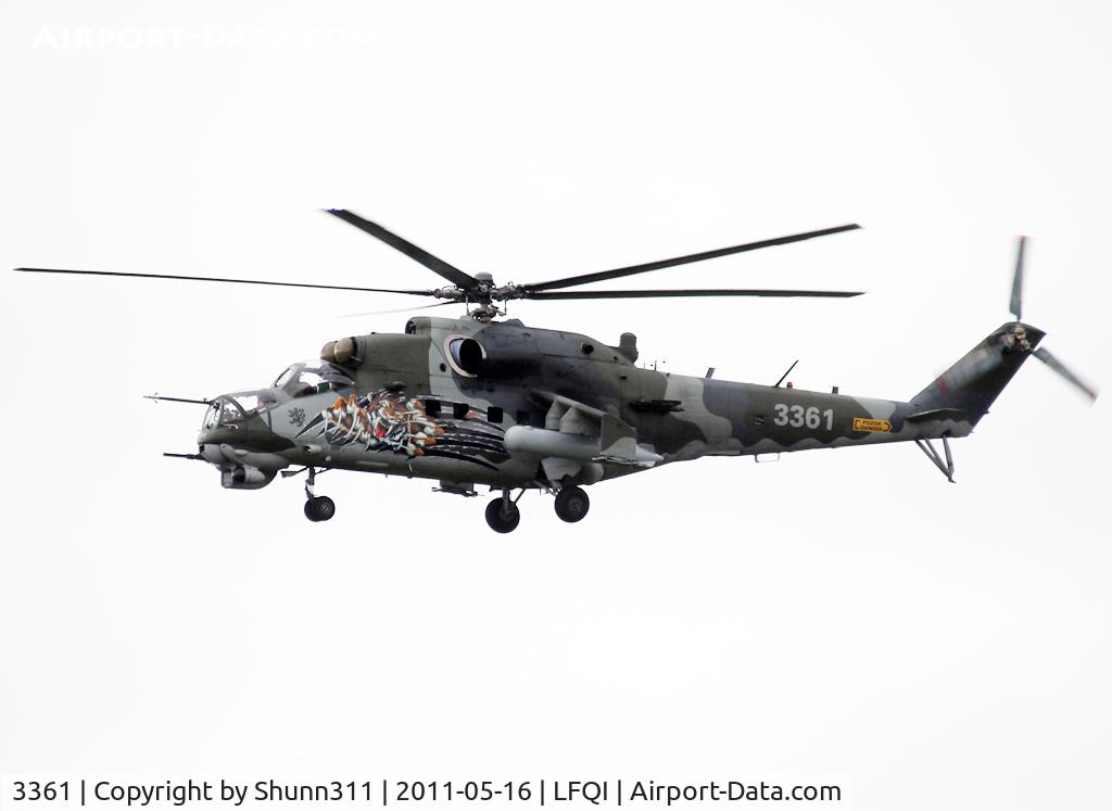 3361, 2005 Mil Mi-35 Hind E C/N 203361, On landing after exercices during NATO Tiger Meet 2011