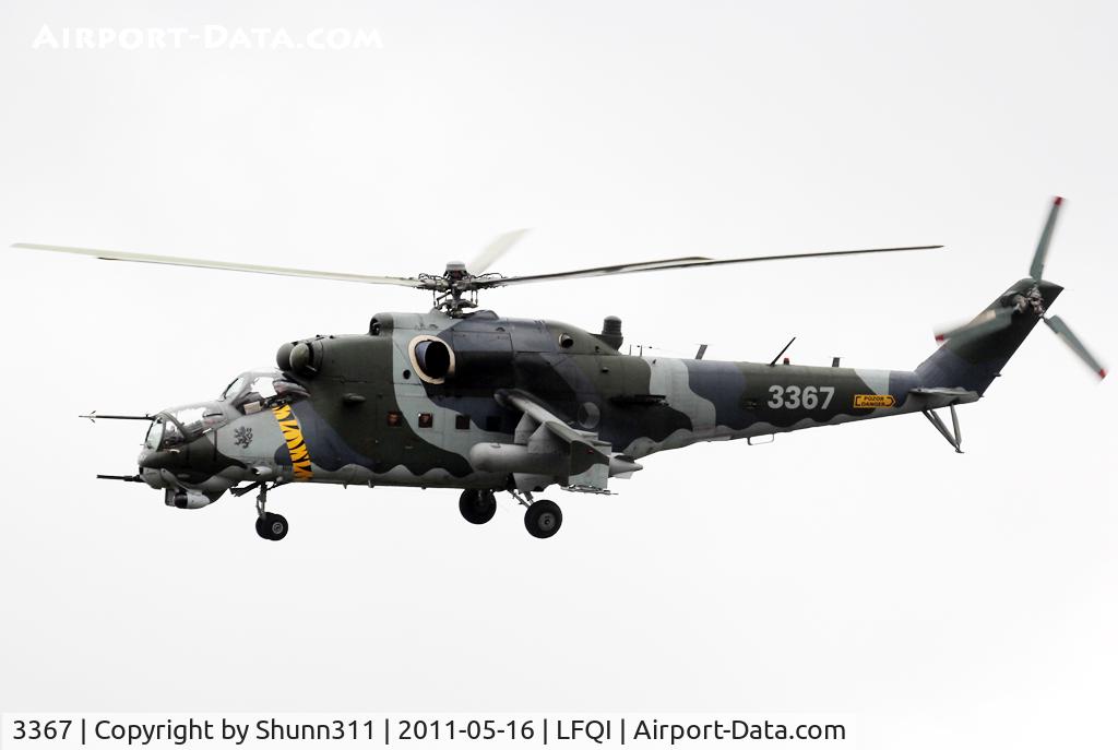 3367, 2005 Mil Mi-35 Hind E C/N 203367, On landing after exercices during NATO Tiger Meet 2011