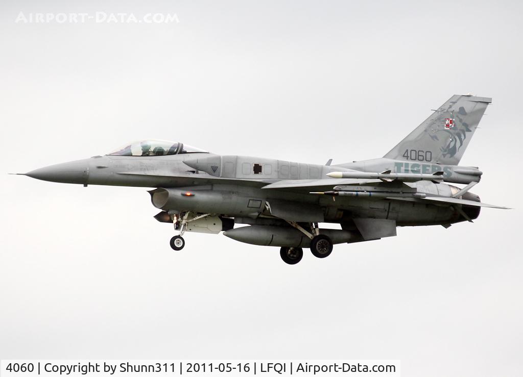 4060, Lockheed Martin F-16CJ Fighting Falcon C/N JC-21, On landing during NATO Tiger Meet 2011 and with special c/s on tail ;)