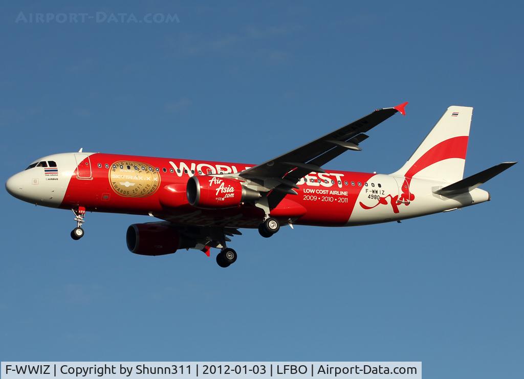 F-WWIZ, 2011 Airbus A320-216 C/N 4980, C/n 4980 - For Thai AirAsia in special 