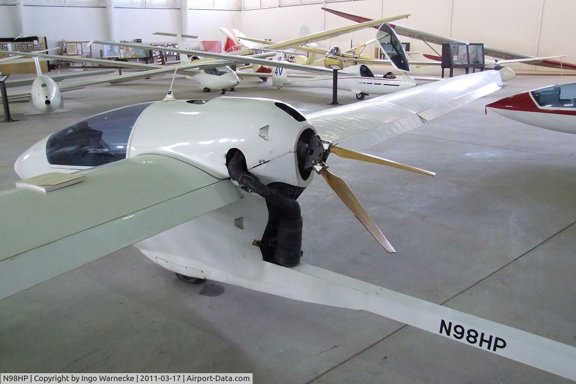 N98HP, 1989 Strojnik S-2A C/N 044, Strojnik (H.P. Gildersleeve) S-2A at the Southwest Soaring Museum, Moriarty NM