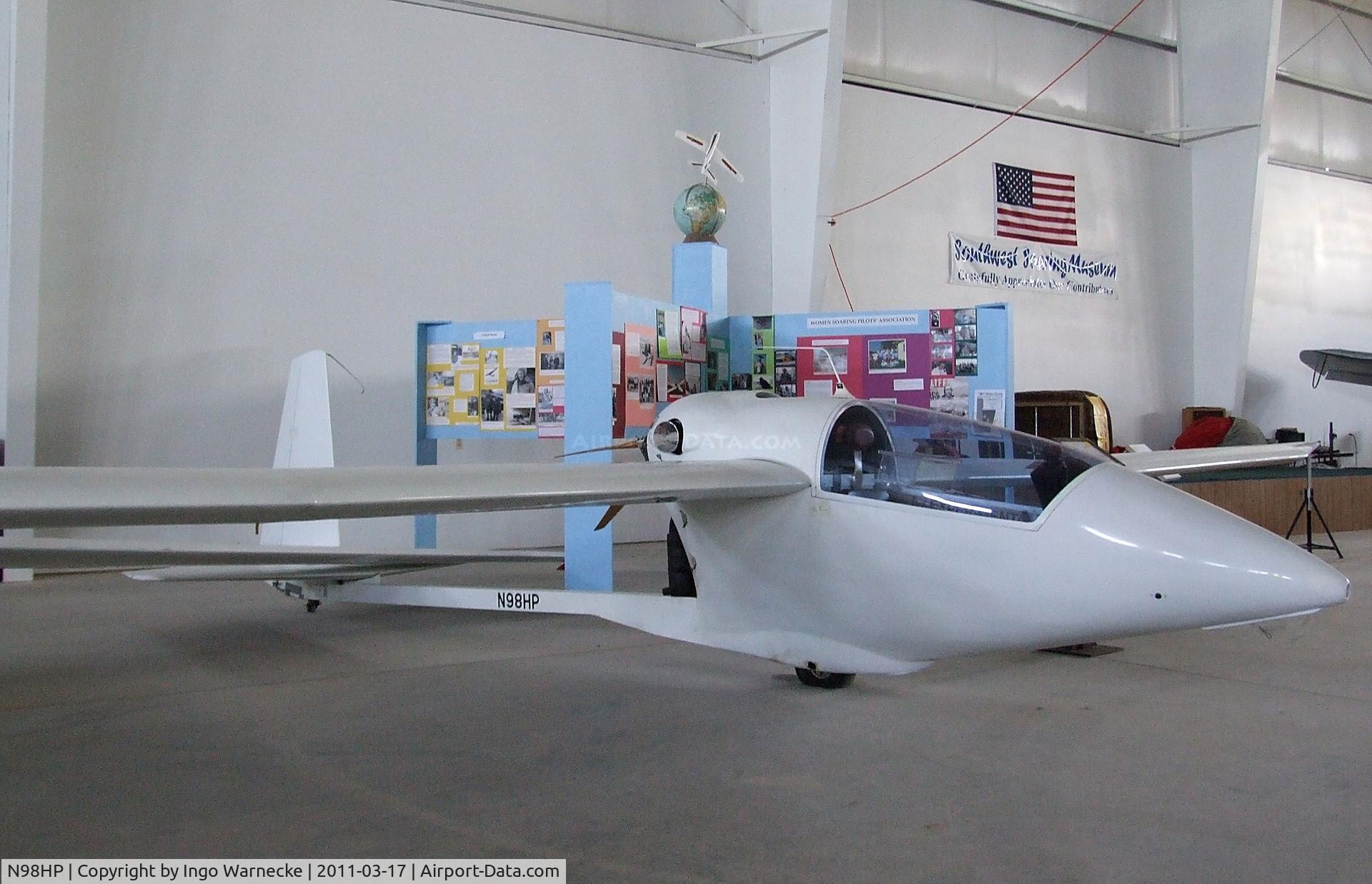 N98HP, 1989 Strojnik S-2A C/N 044, Strojnik (H.P. Gildersleeve) S-2A at the Southwest Soaring Museum, Moriarty NM