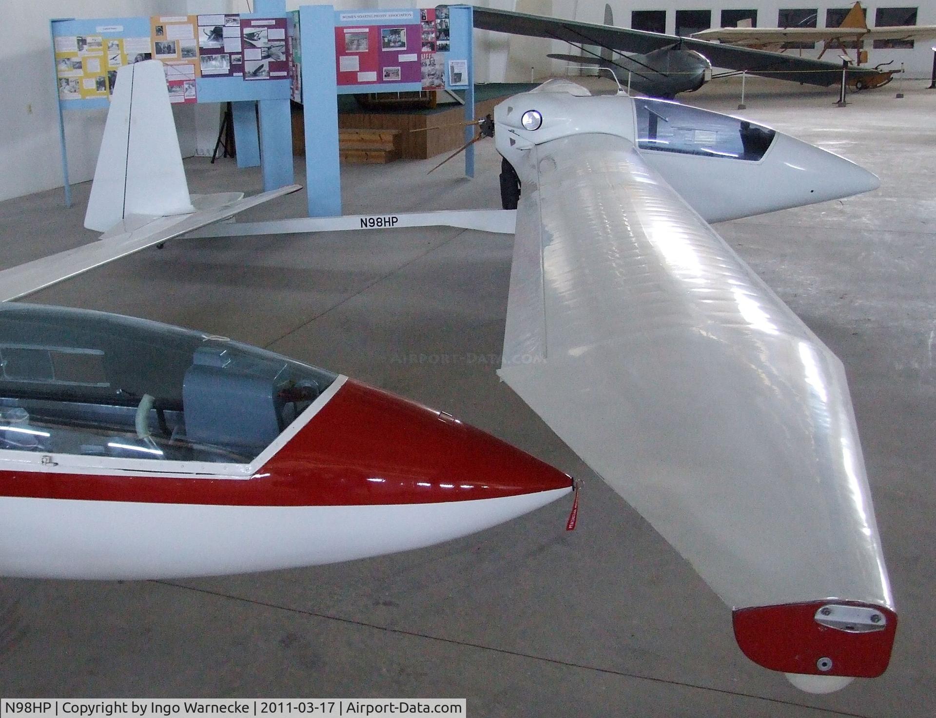 N98HP, 1989 Strojnik S-2A C/N 044, Strojnik (H.P. Gildersleeve) S-2A at the Southwest Soaring Museum, Moriarty NM