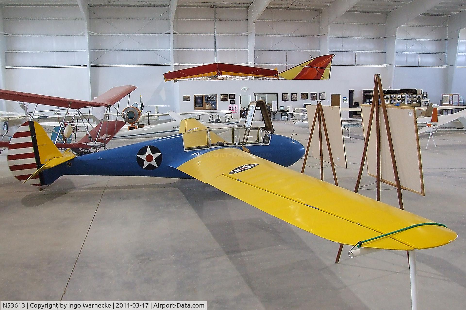 N53613, Laister-kauffman LK-10A C/N 28, Laister-Kauffman LK-10A at the Southwest Soaring Museum, Moriarty NM