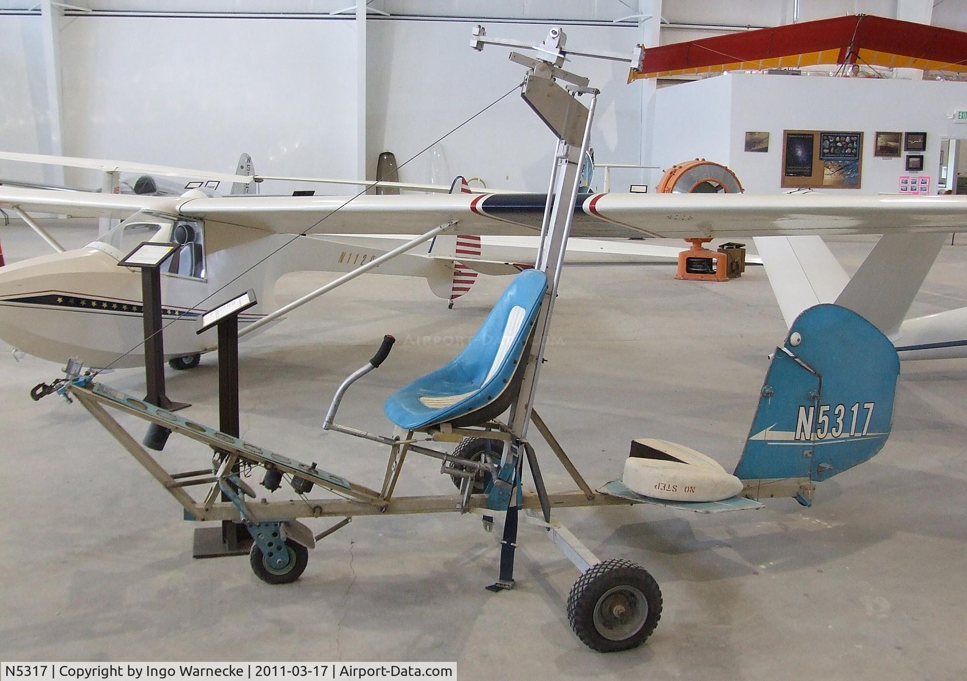 N5317, 1967 Bensen B-8M Gyrocopter C/N T.P.2, Bensen B-8M Gyroglider at the Southwest Soaring Museum, Moriarty NM
