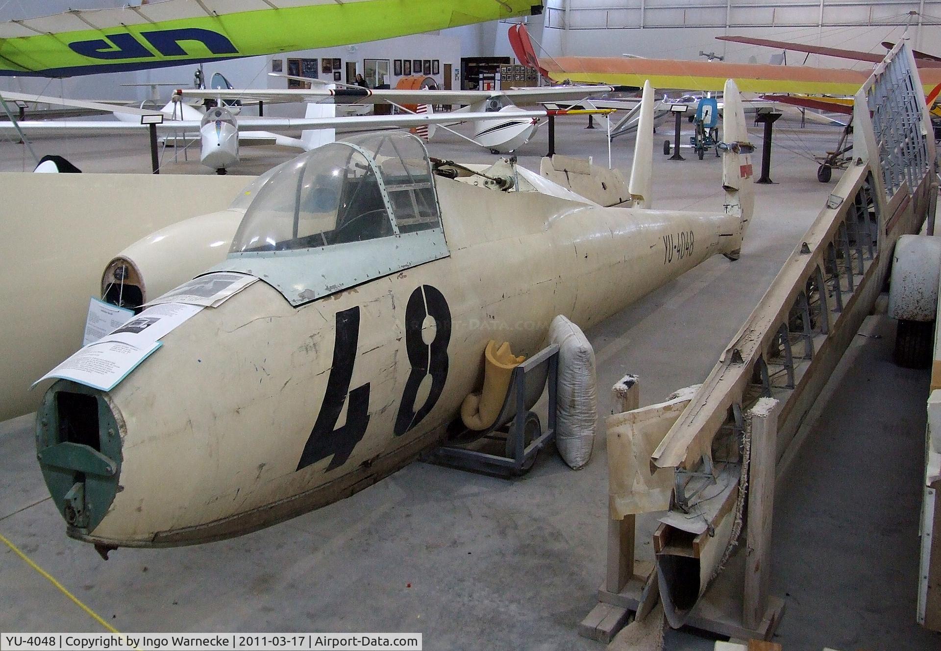 YU-4048, DFS 108-68 Weihe 50 C/N Not found YU-4048, Jacobs DFS 108-68 Weihe 50, awaiting restoration at the Southwest Soaring Museum, Moriarty NM