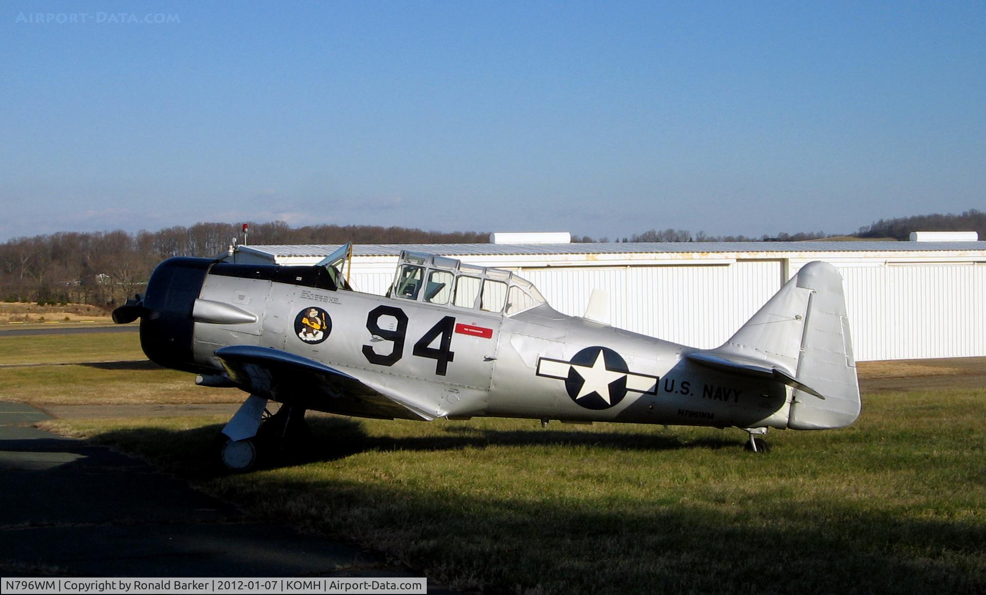 N796WM, 1943 North American AT-6D Texan C/N 88-15328, Orange