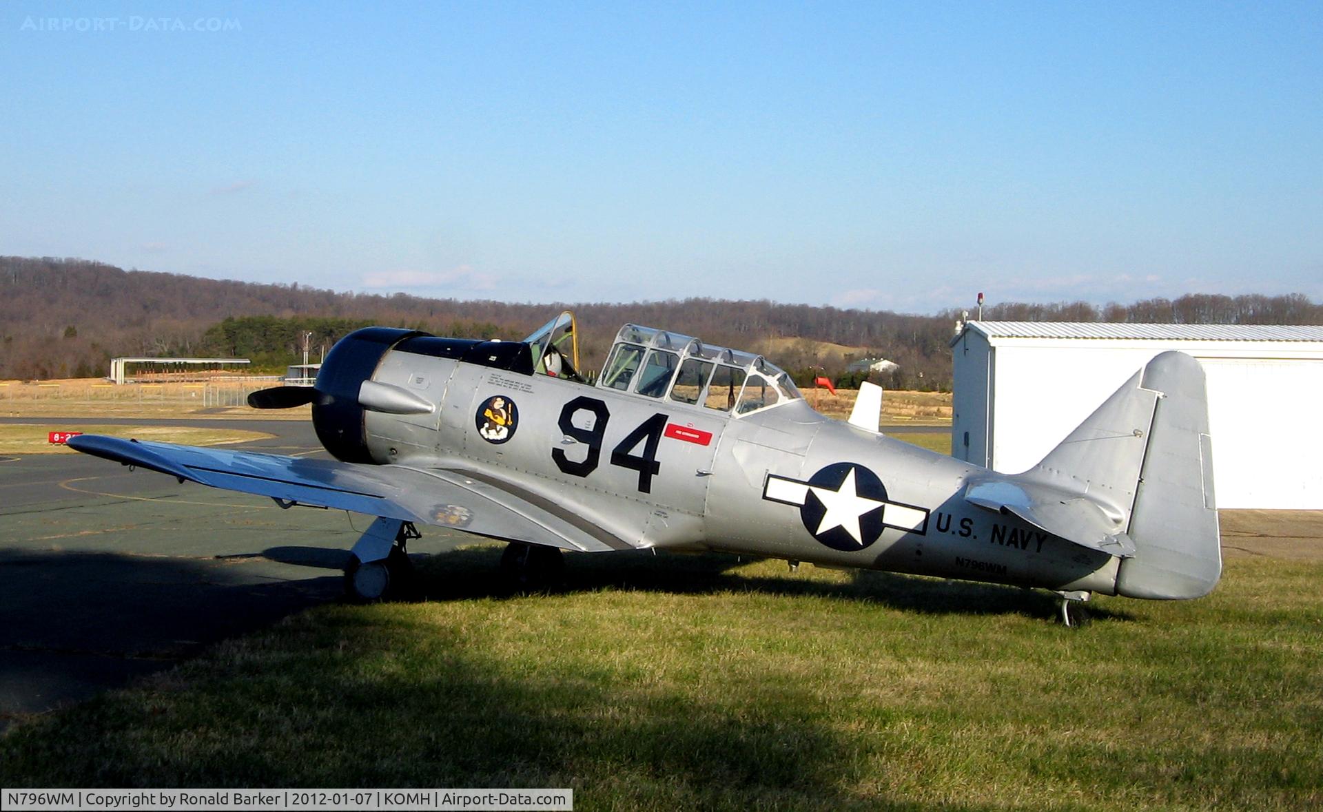 N796WM, 1943 North American AT-6D Texan C/N 88-15328, Orange