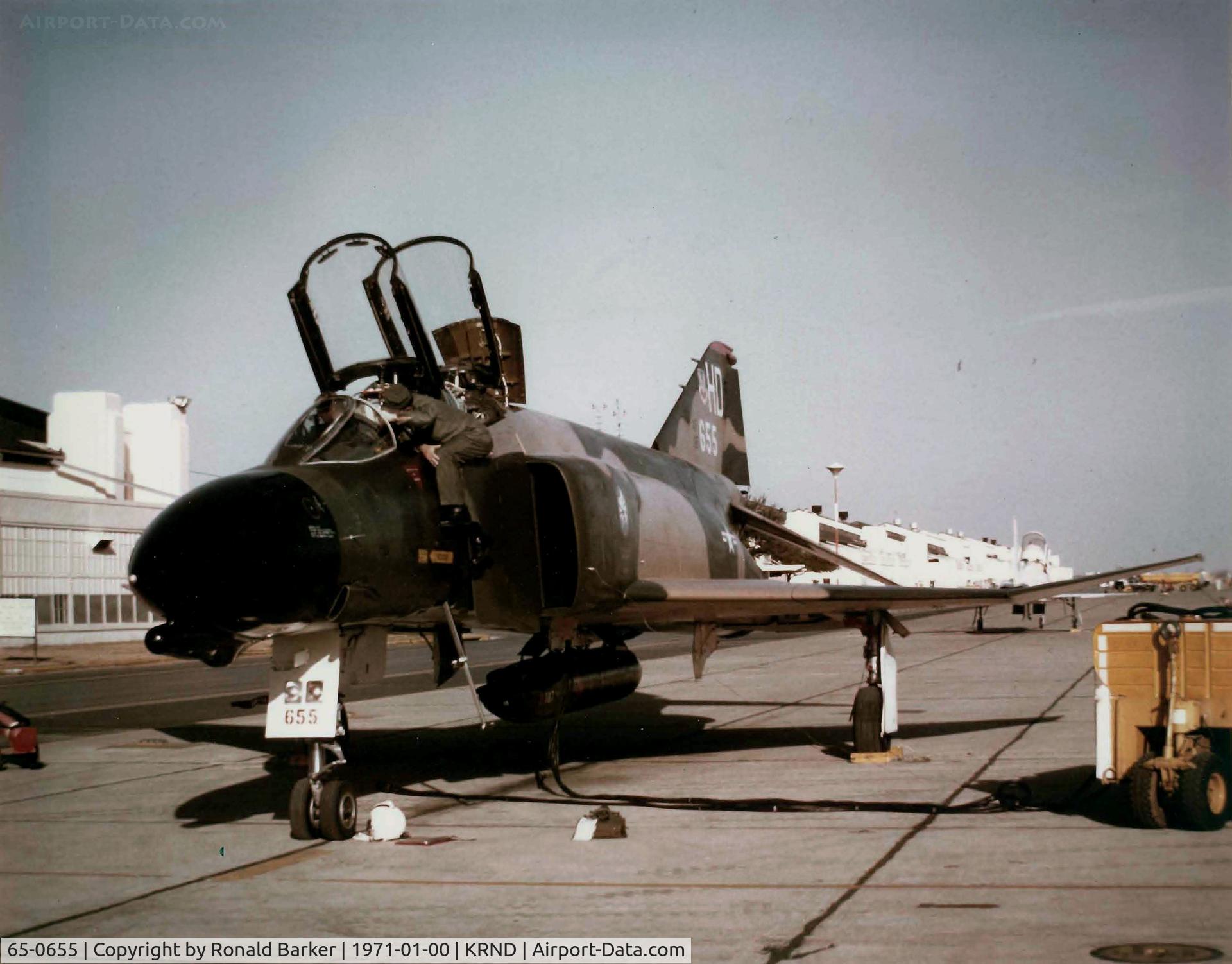 65-0655, 1965 McDonnell F-4D Phantom II C/N 1661, F-4D at Randolph AFB, TX Jan 1971