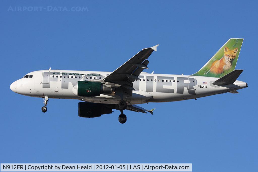 N912FR, 2002 Airbus A319-111 C/N 1803, Frontier Airlines red fox 