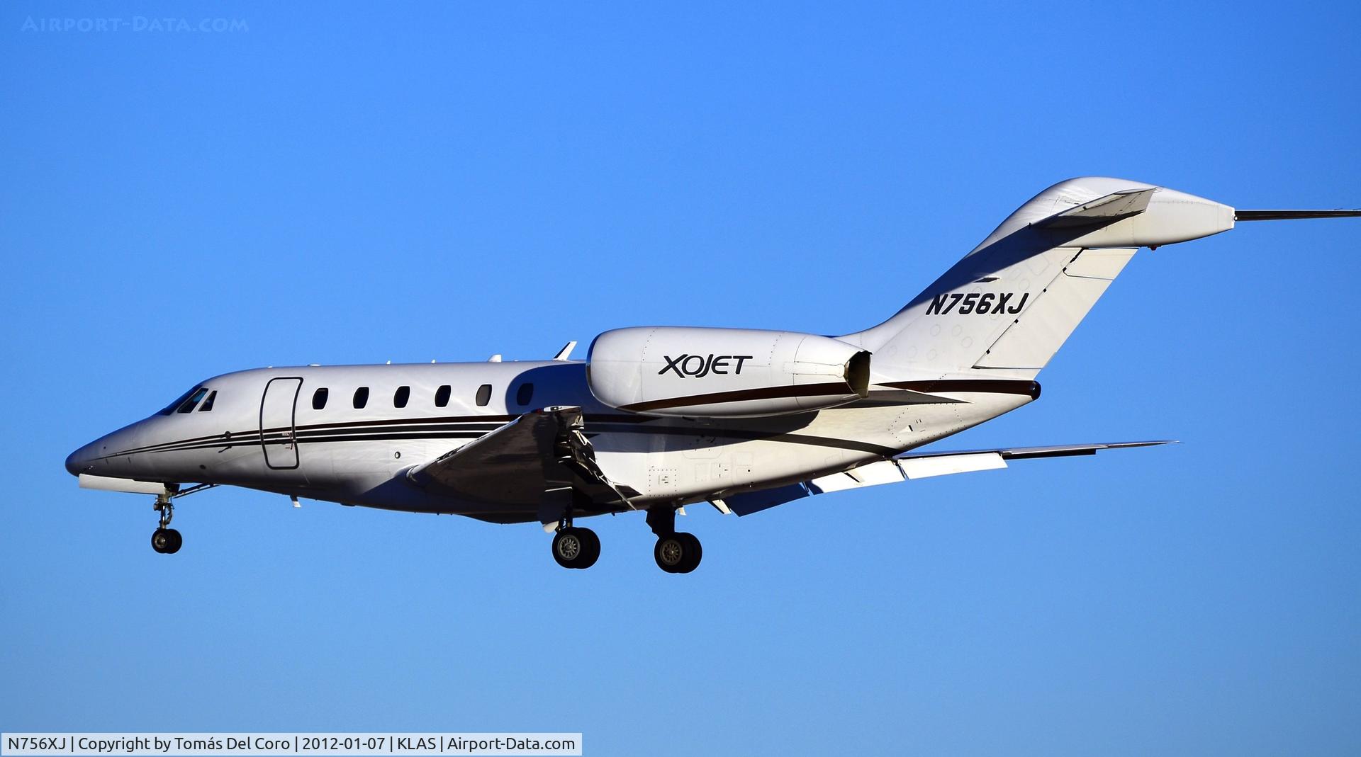 N756XJ, 2006 Cessna 750 Citation X Citation X C/N 750-0256, N756XJ 2006 Cessna 750 C/N 750-0256

- Las Vegas - McCarran International (LAS / KLAS)
USA - Nevada, January 7, 2012
Photo: Tomás Del Coro