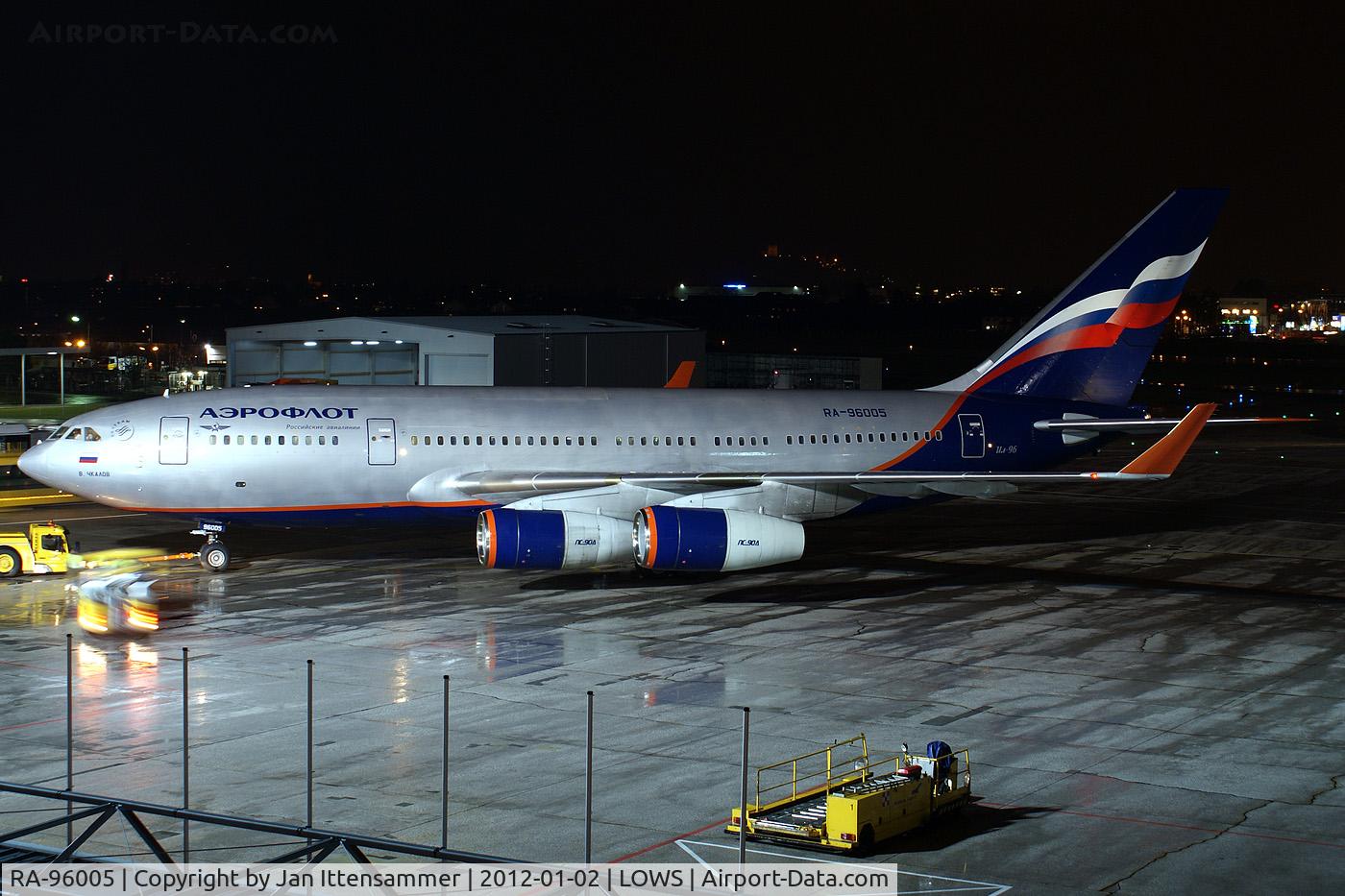 RA-96005, 1991 Ilyushin Il-96-300 C/N 74393201002, RA-96005 @ LOWS
