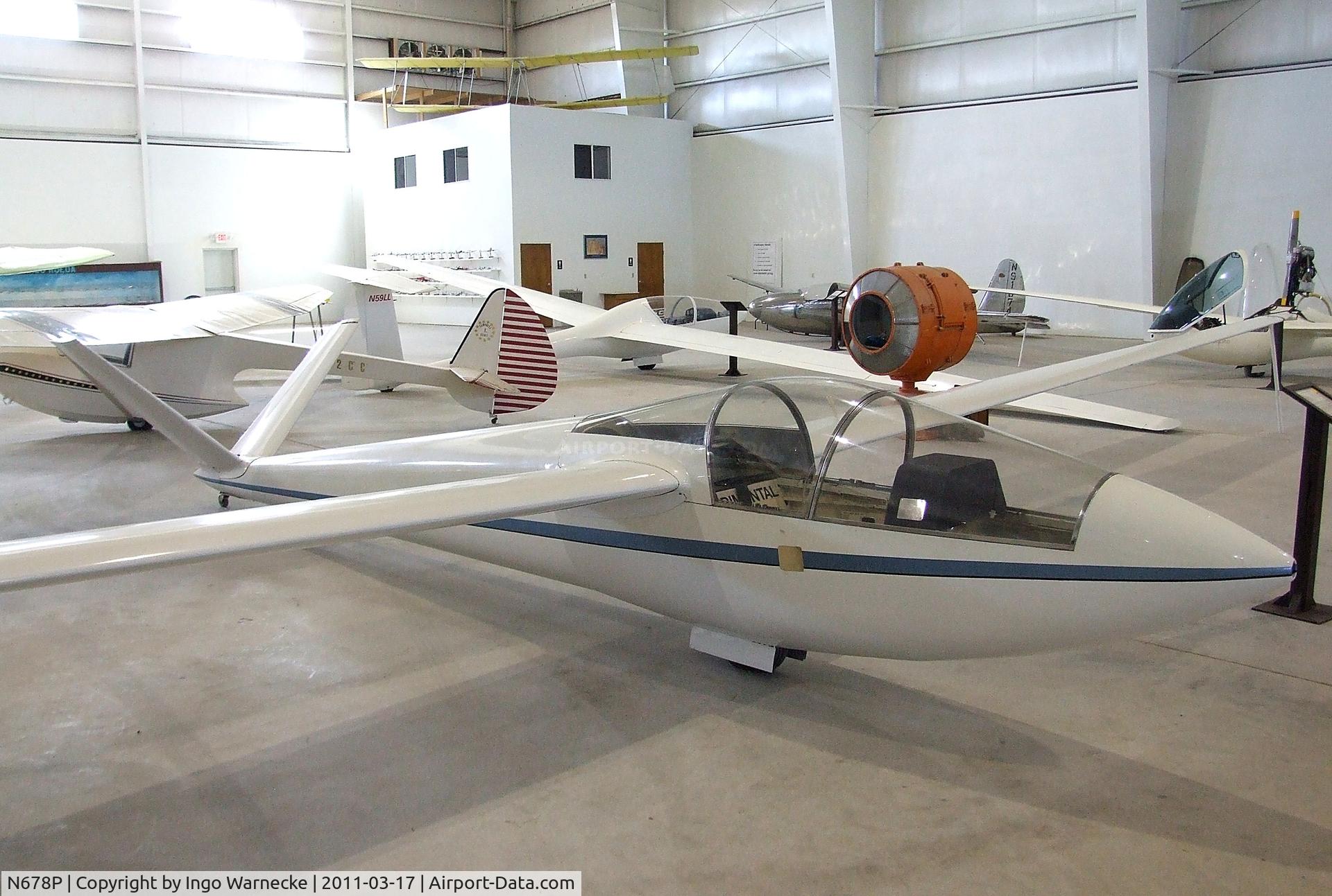 N678P, 1974 Schreder HP-11A C/N 36, Schreder HP-11A at the Southwest Soaring Museum, Moriarty NM