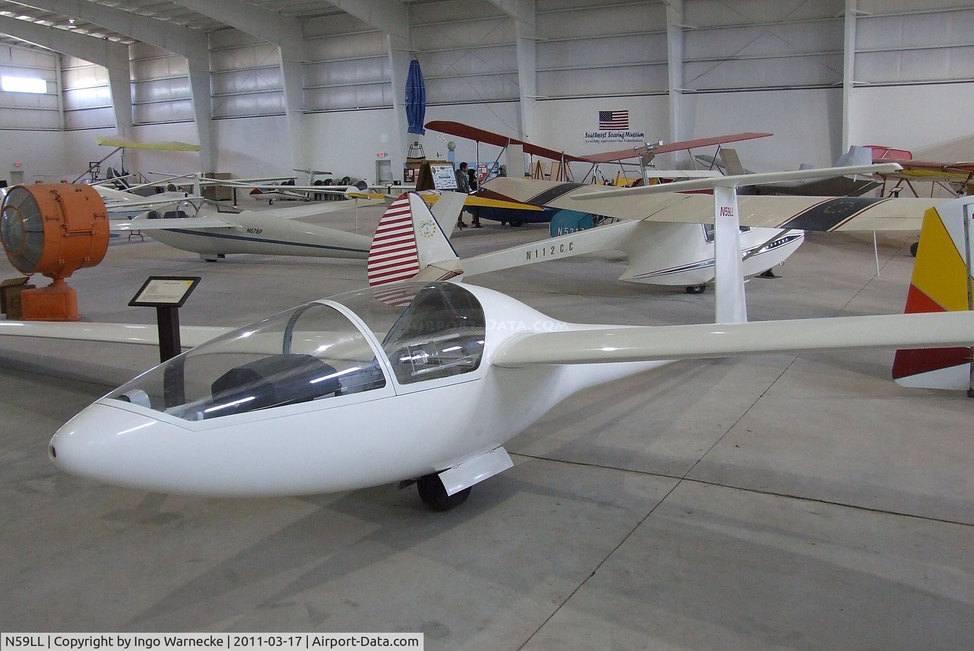N59LL, 1971 Glasflugel KESTREL C/N 32, Glasflügel 401 (Slingsby T.59D) Kestrel at the Southwest Soaring Museum, Moriarty NM