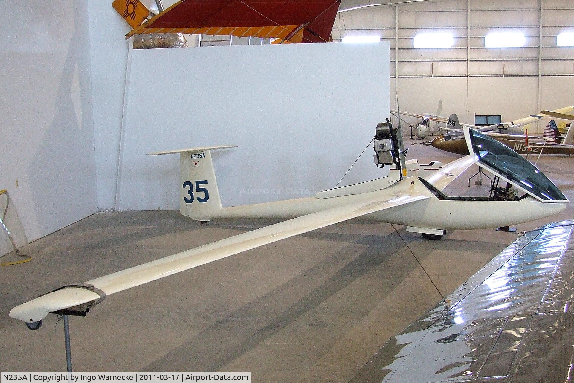 N235A, 1977 Glasflugel MOSQUITO C/N 79, Glasflügel Mosquito motorglider at the Southwest Soaring Museum, Moriarty NM