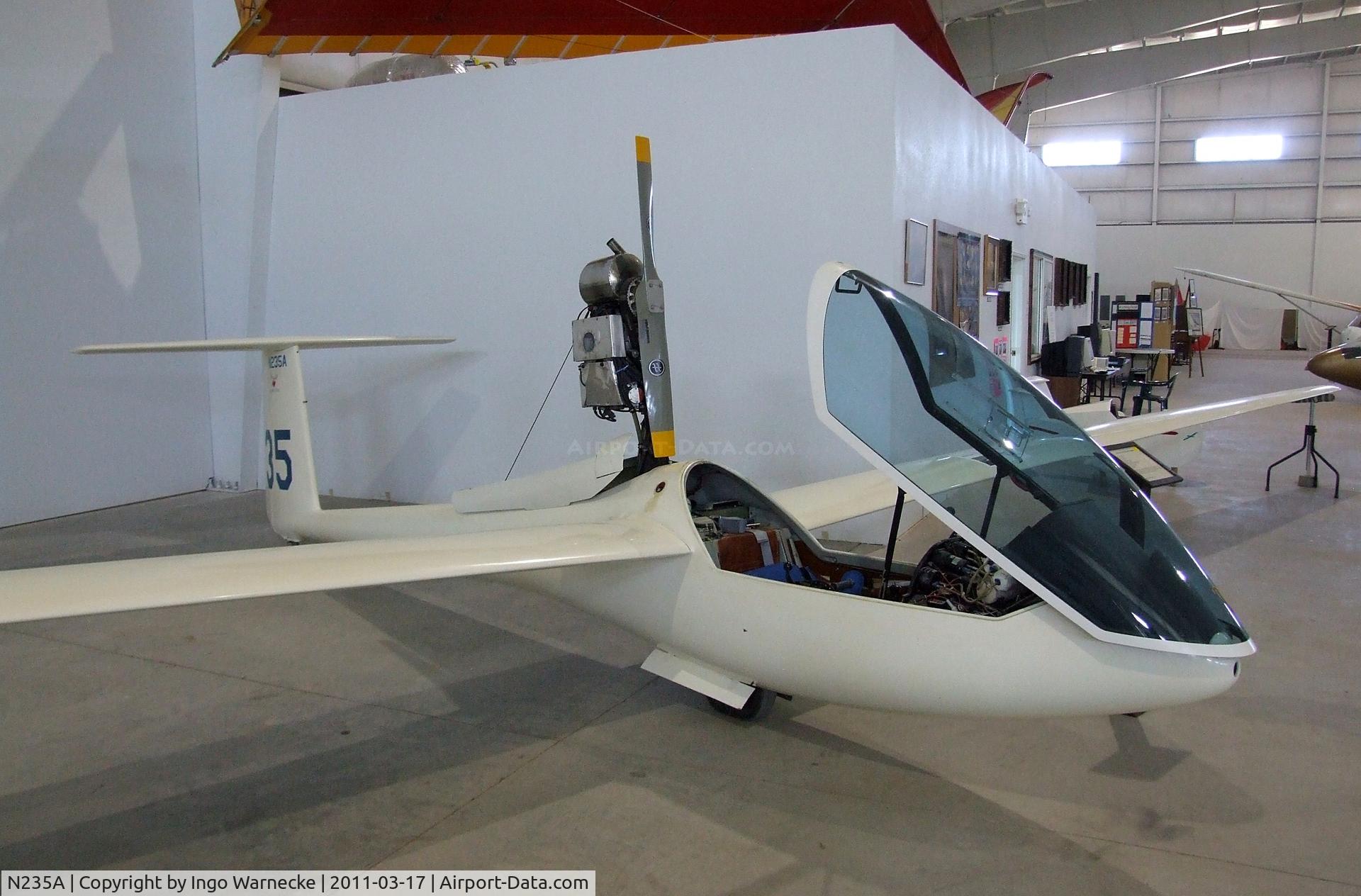 N235A, 1977 Glasflugel MOSQUITO C/N 79, Glasflügel Mosquito motorglider at the Southwest Soaring Museum, Moriarty NM