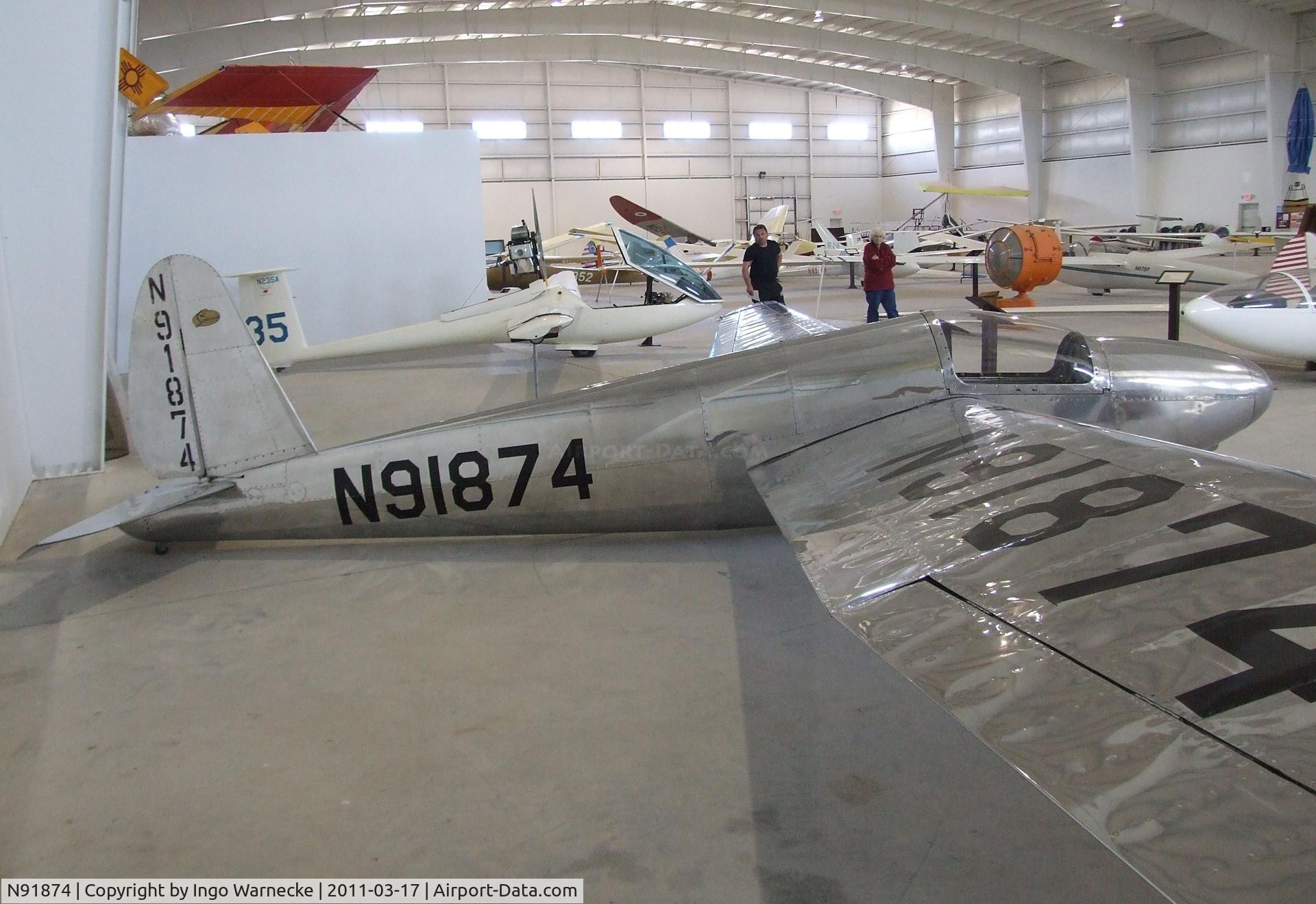 N91874, 1949 Schweizer SGS 1-23 C/N 9, Schweizer SGS 1-23 at the Southwest Soaring Museum, Moriarty NM