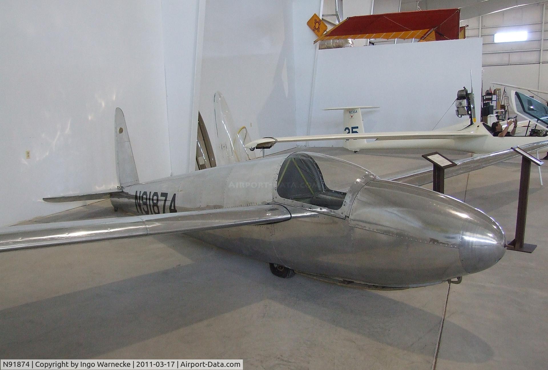 N91874, 1949 Schweizer SGS 1-23 C/N 9, Schweizer SGS 1-23 at the Southwest Soaring Museum, Moriarty NM
