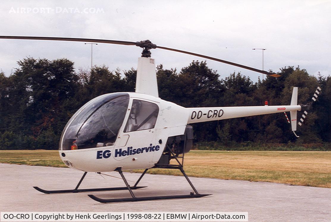 OO-CRO, 1991 Robinson R22 Beta C/N 1745, EG-Heliservice.
Mechelen Walem Heliport