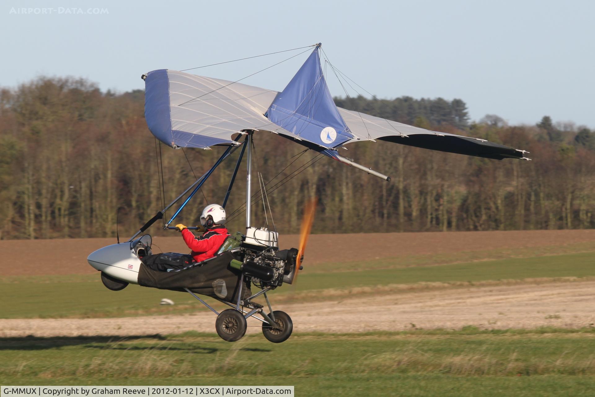 G-MMUX, 1984 Mainair GEMINI SPRINT C/N 285-185-3-P587, Getting airbourne.