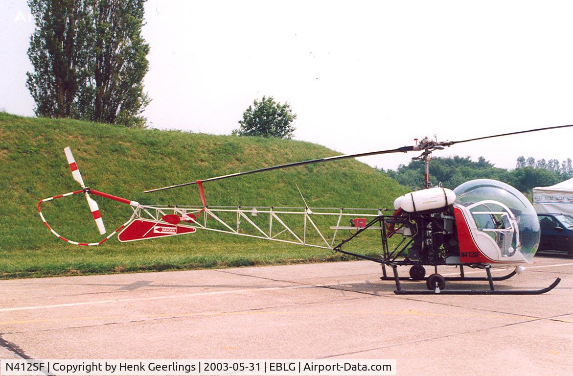 N412SF, 1948 Bell 47G C/N 23, Heli Meet at Bierset AFB