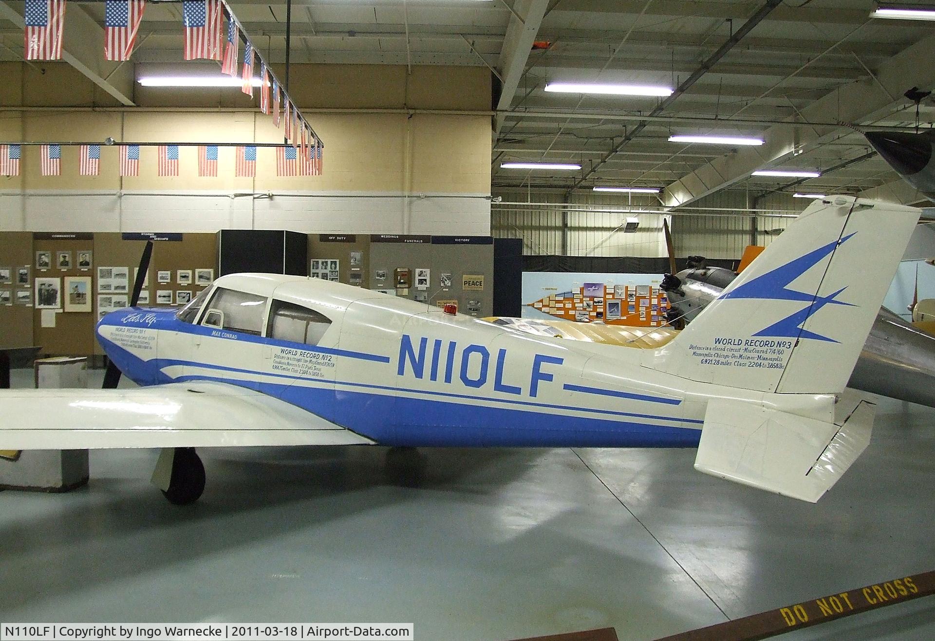 N110LF, 1959 Piper PA-24-250 Comanche C/N 24-695, Piper PA-24-250 Comanche at the Mid-America Air Museum, Liberal KS