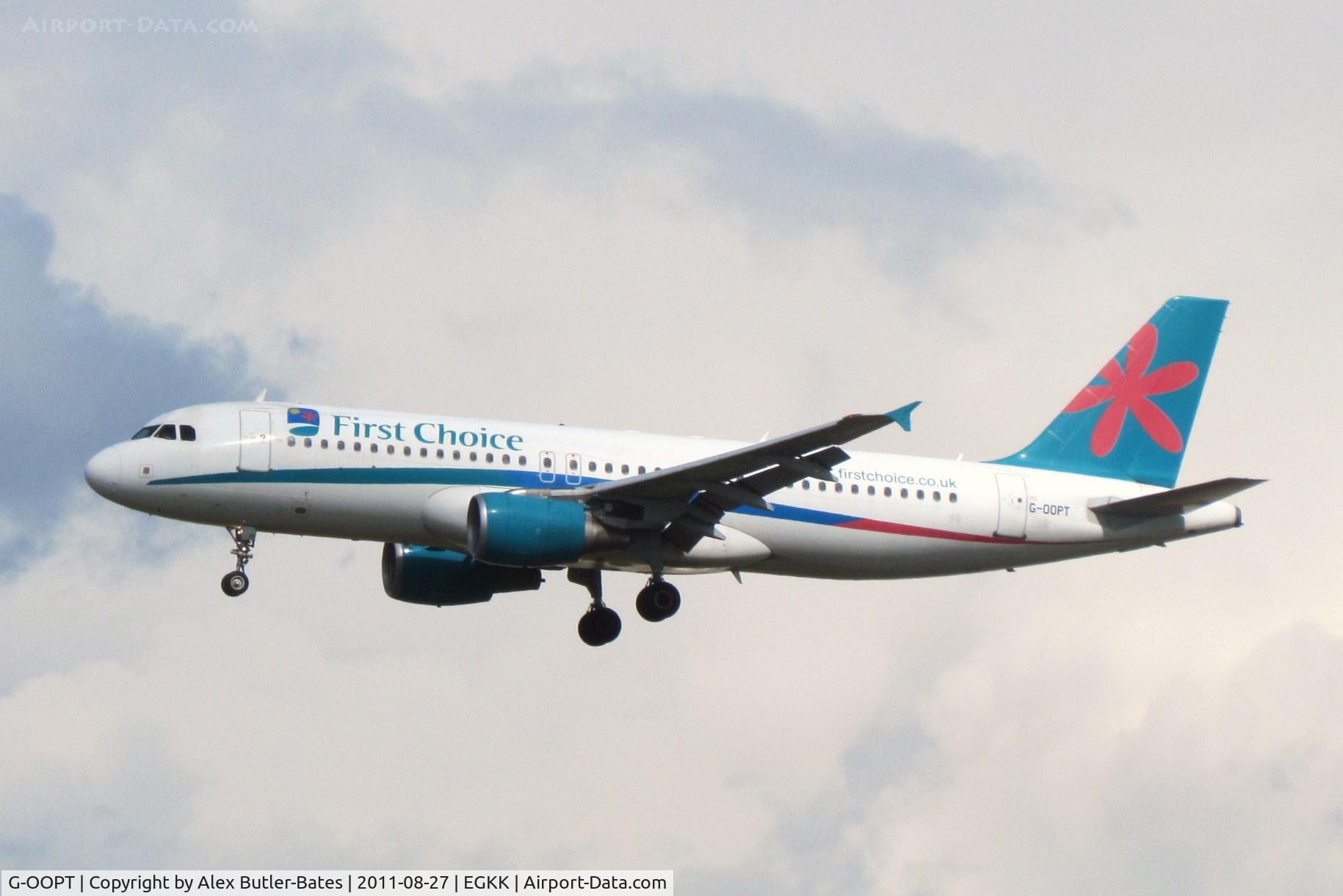 G-OOPT, 2001 Airbus A320-214 C/N 1605, 