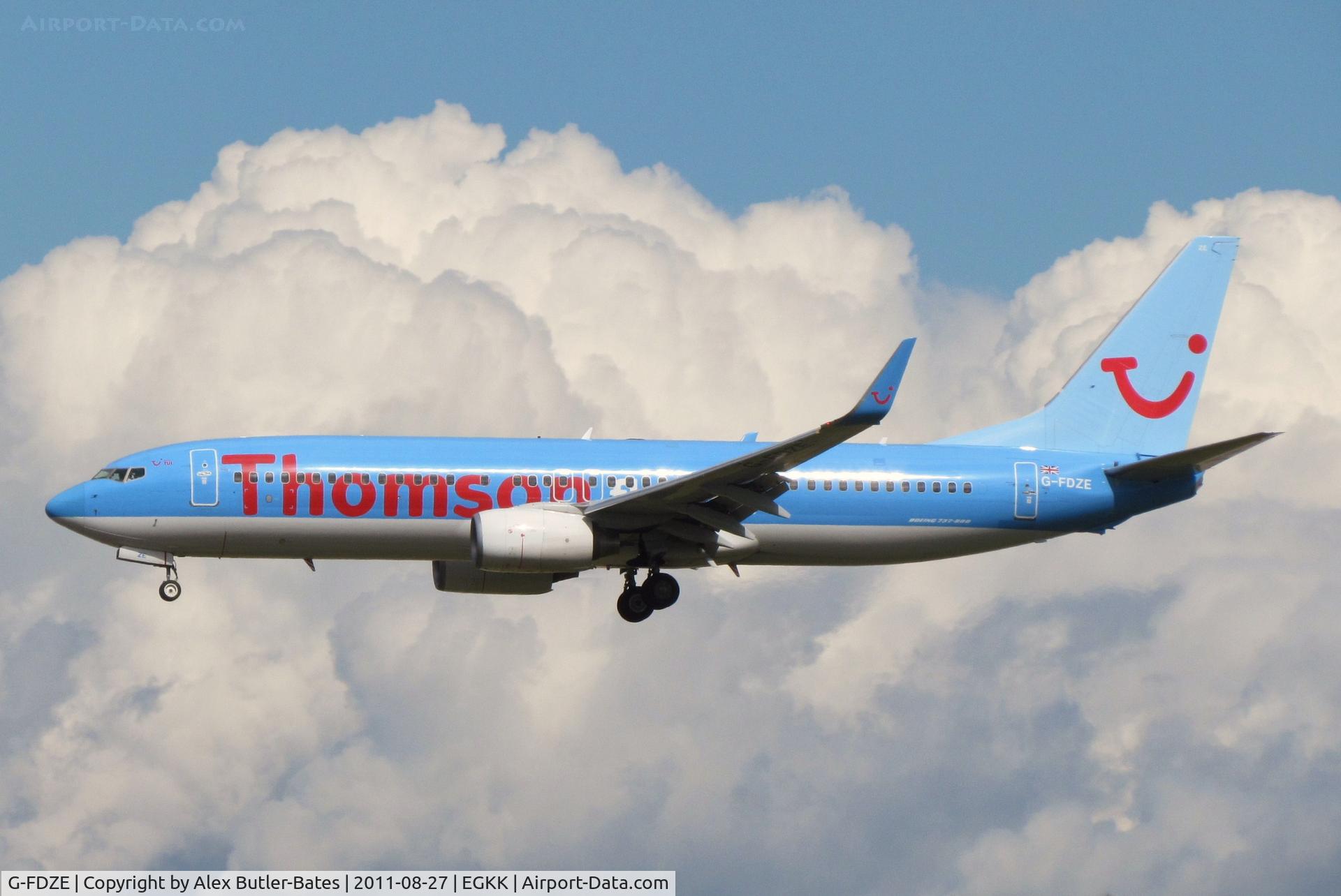 G-FDZE, 2008 Boeing 737-8K5 C/N 35137, 
