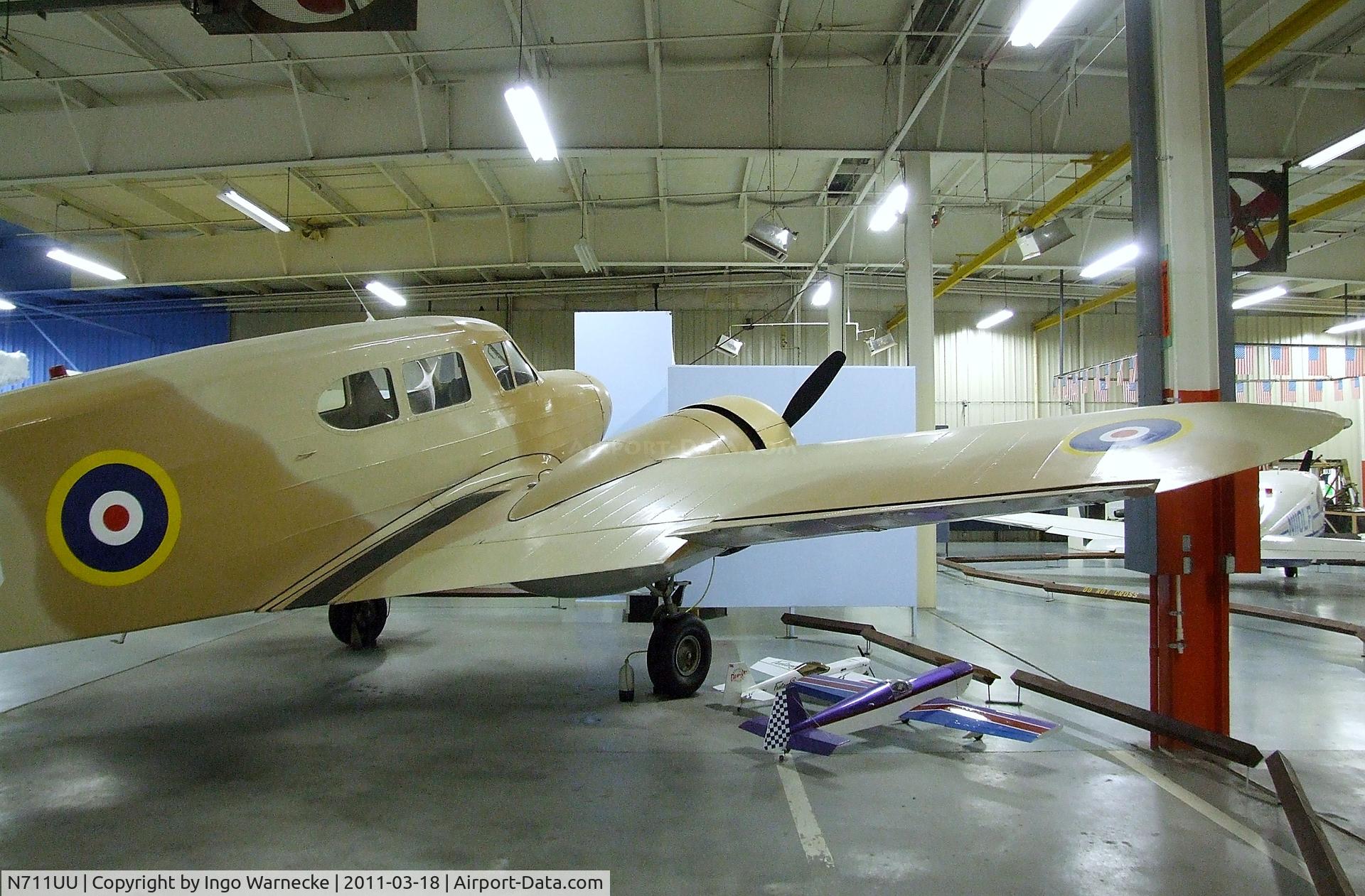N711UU, 1942 Cessna UC-78 (T-50) Bobcat Bobcat C/N 3766, Cessna T-50 Bobcat at the Mid-America Air Museum, Liberal KS