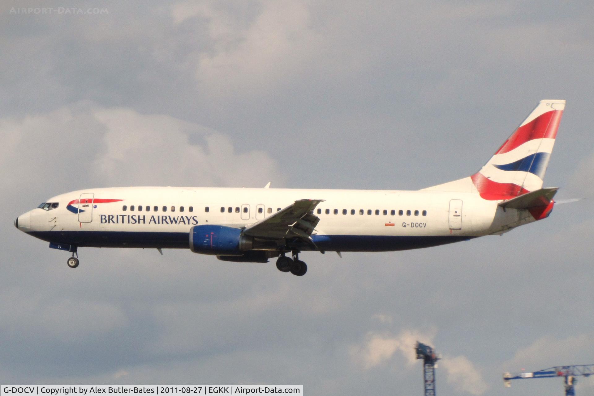 G-DOCV, 1992 Boeing 737-436 C/N 25855, 
