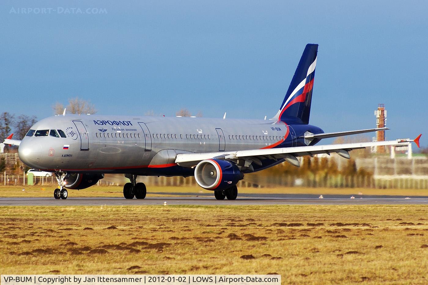 VP-BUM, 2007 Airbus A321-211 C/N 3267, VP-BUM @ LOWS