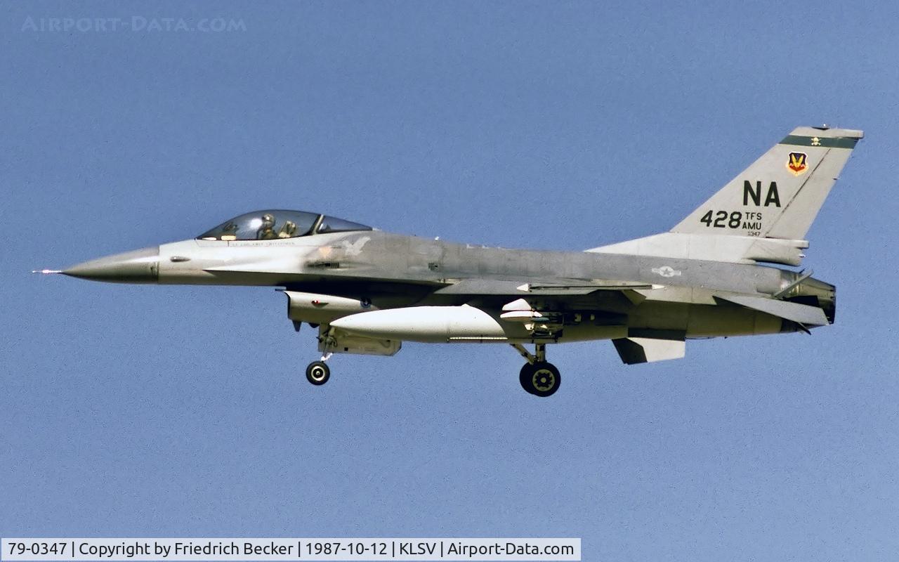79-0347, 1979 General Dynamics F-16A-10-CF C/N 61-132, on final
