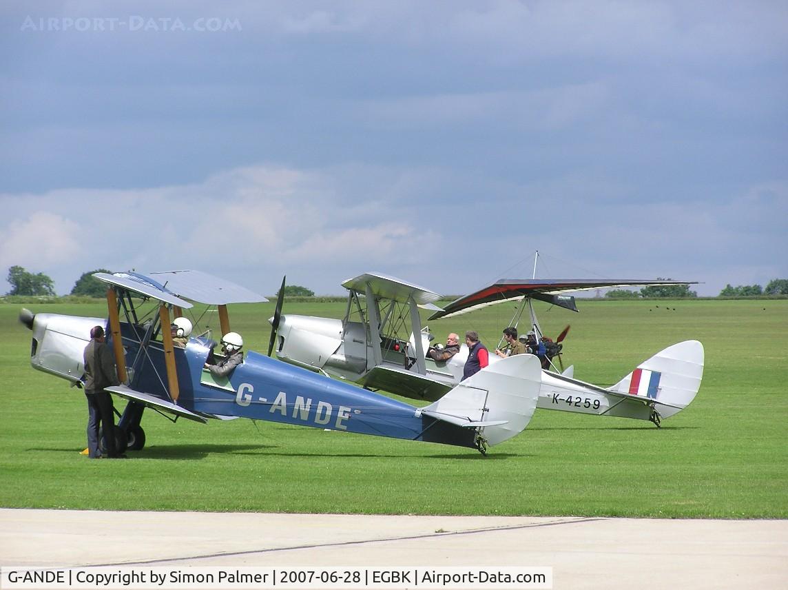 G-ANDE, 1943 De Havilland DH-82A Tiger Moth II C/N 85957, Tigers at Sywell