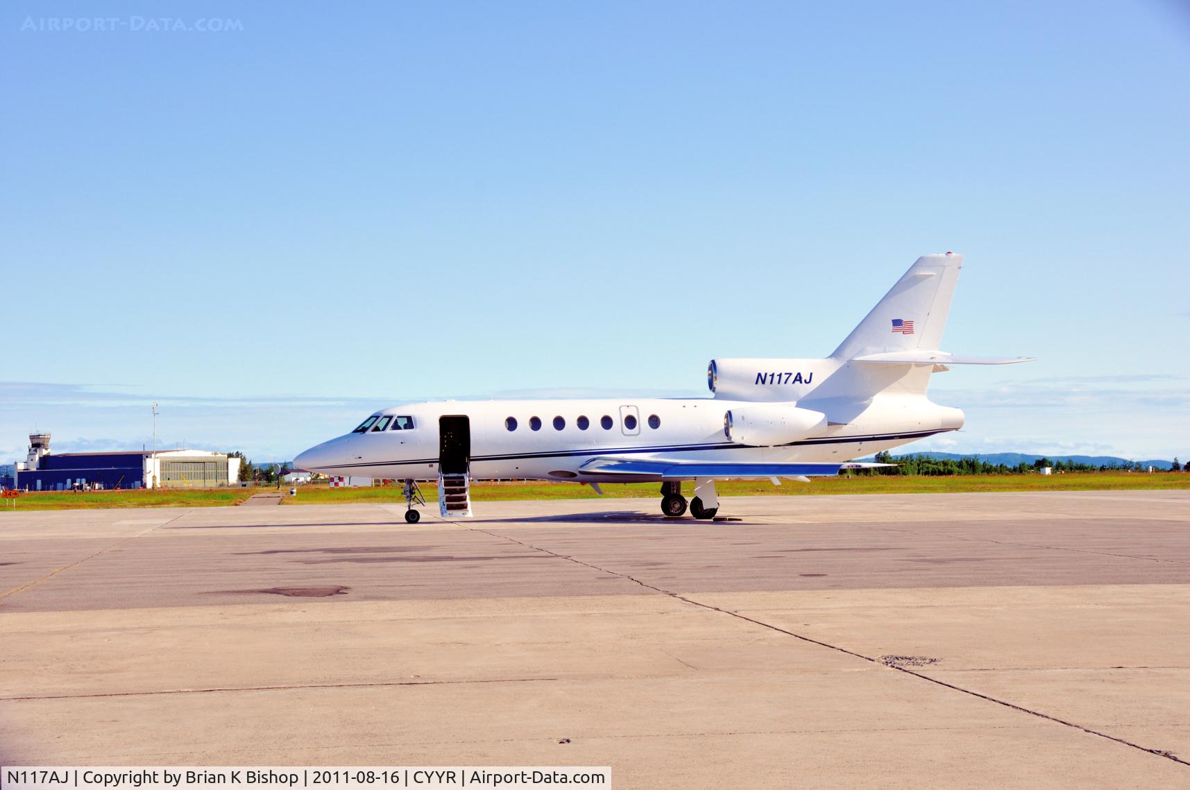 N117AJ, Dassault Falcon 50 C/N 154, tech stop to usa